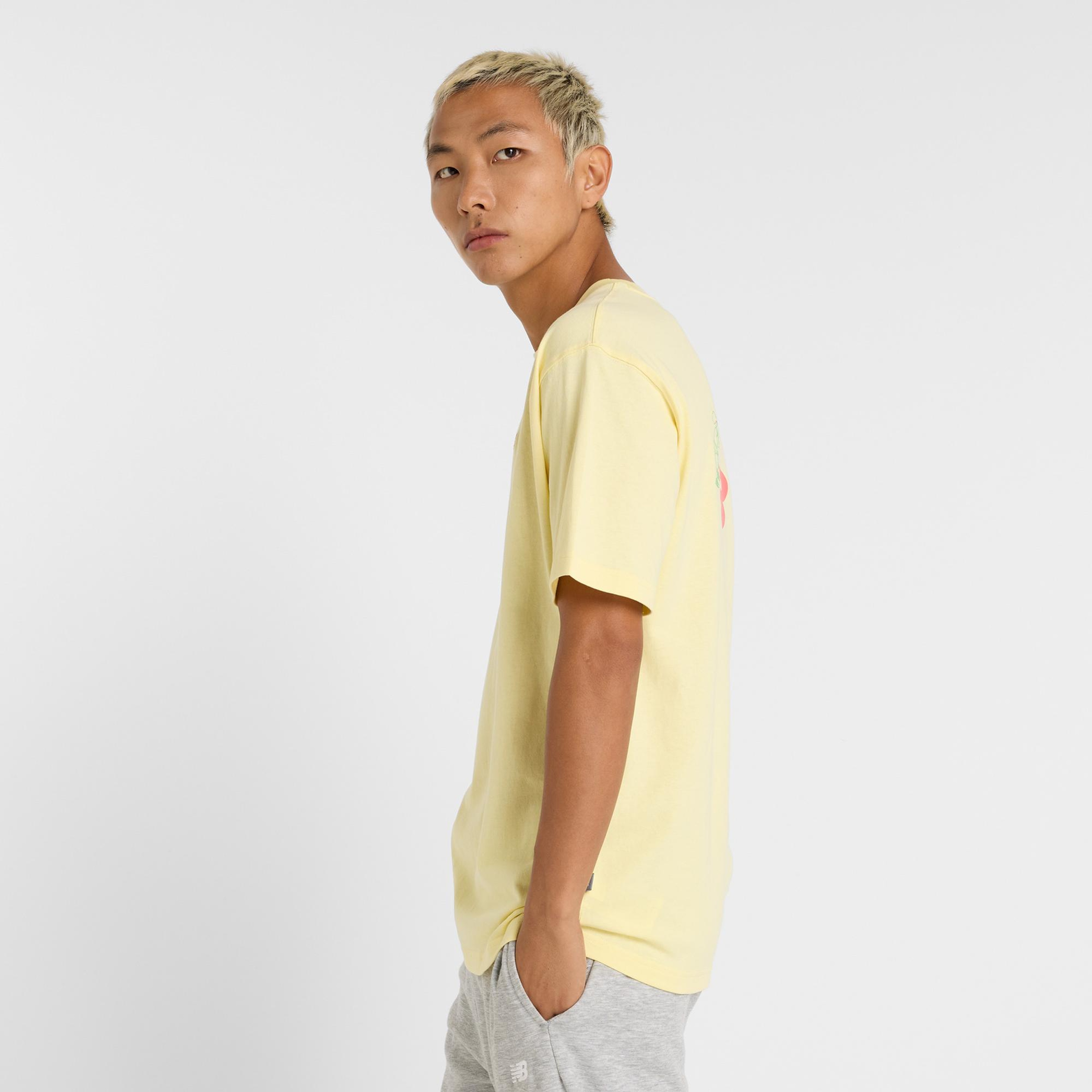 New Balance MT51903 Erkek Sarı T-Shirt