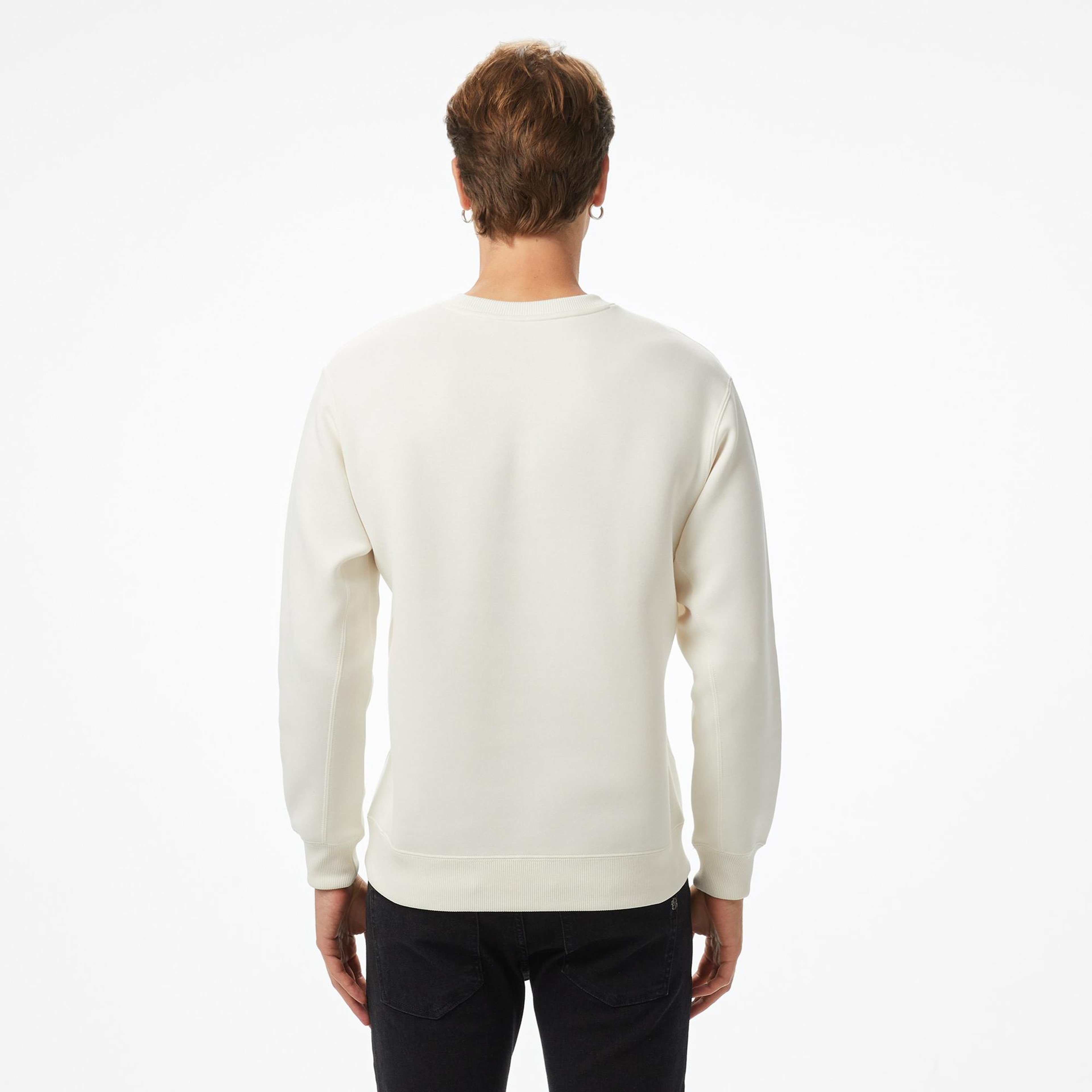 Anta Sports Club Erkek Beyaz Sweatshirt