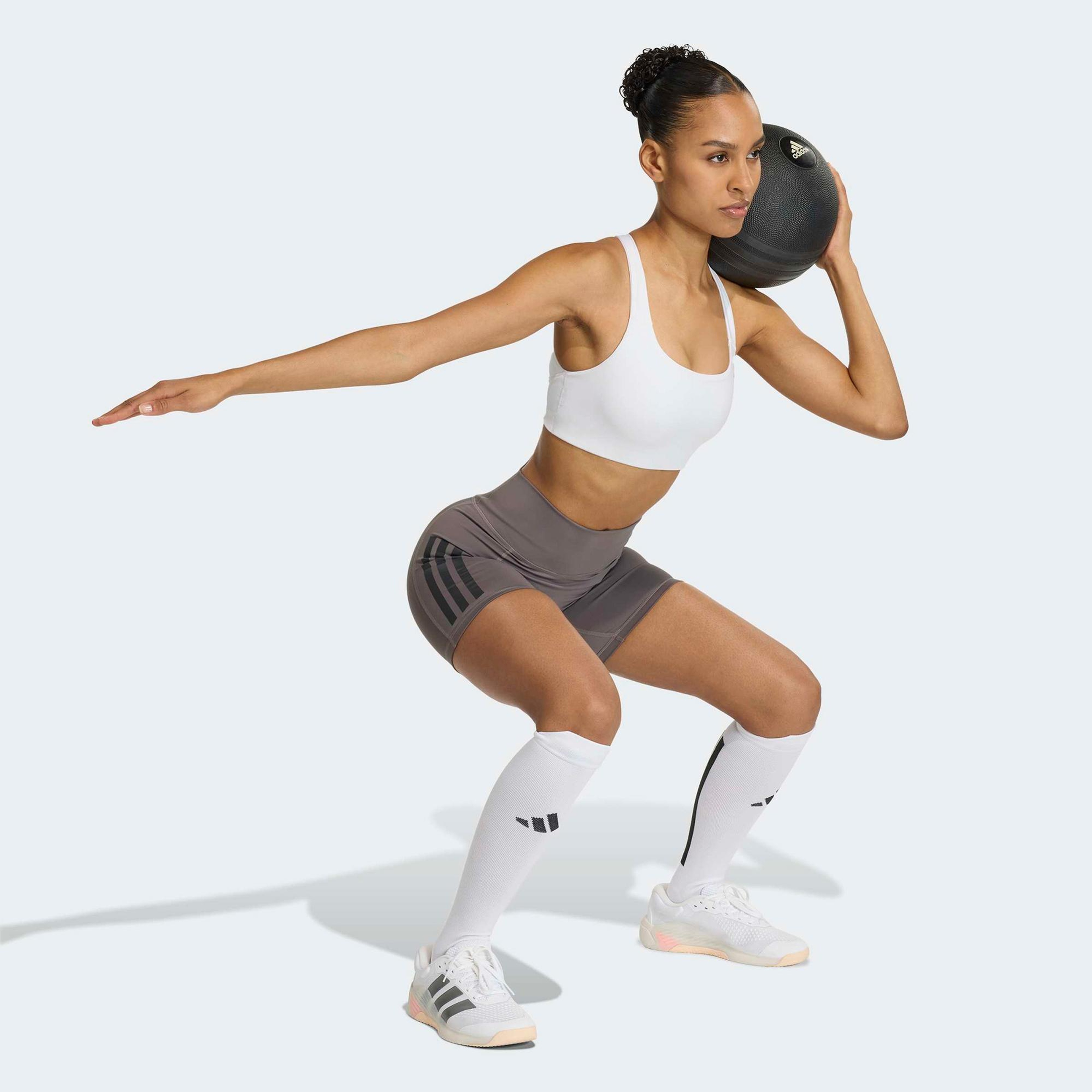 adidas Optime Workout Kadın Beyaz Bra