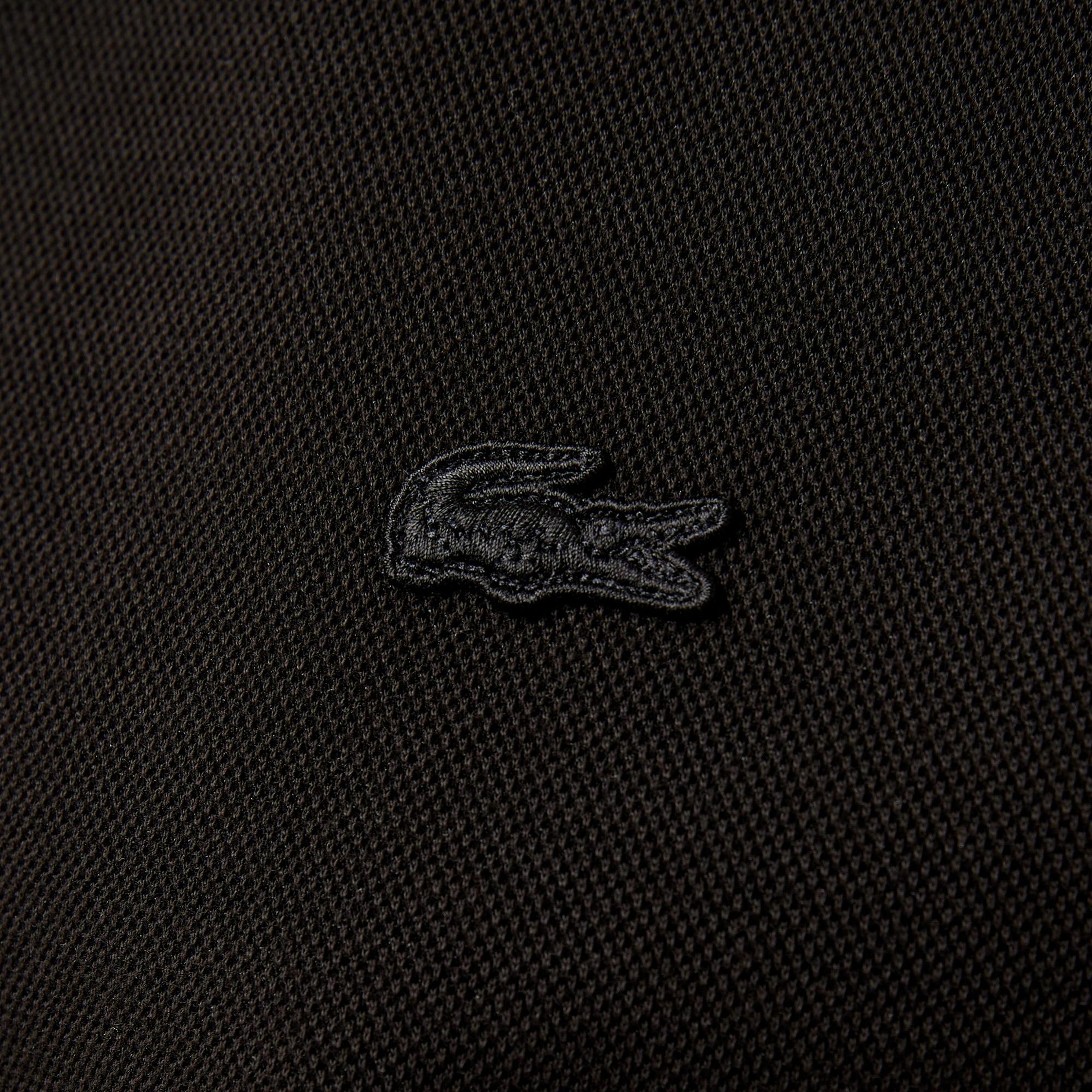 Lacoste Erkek Slim Fit Fermuarlı Siyah Sweatshirt