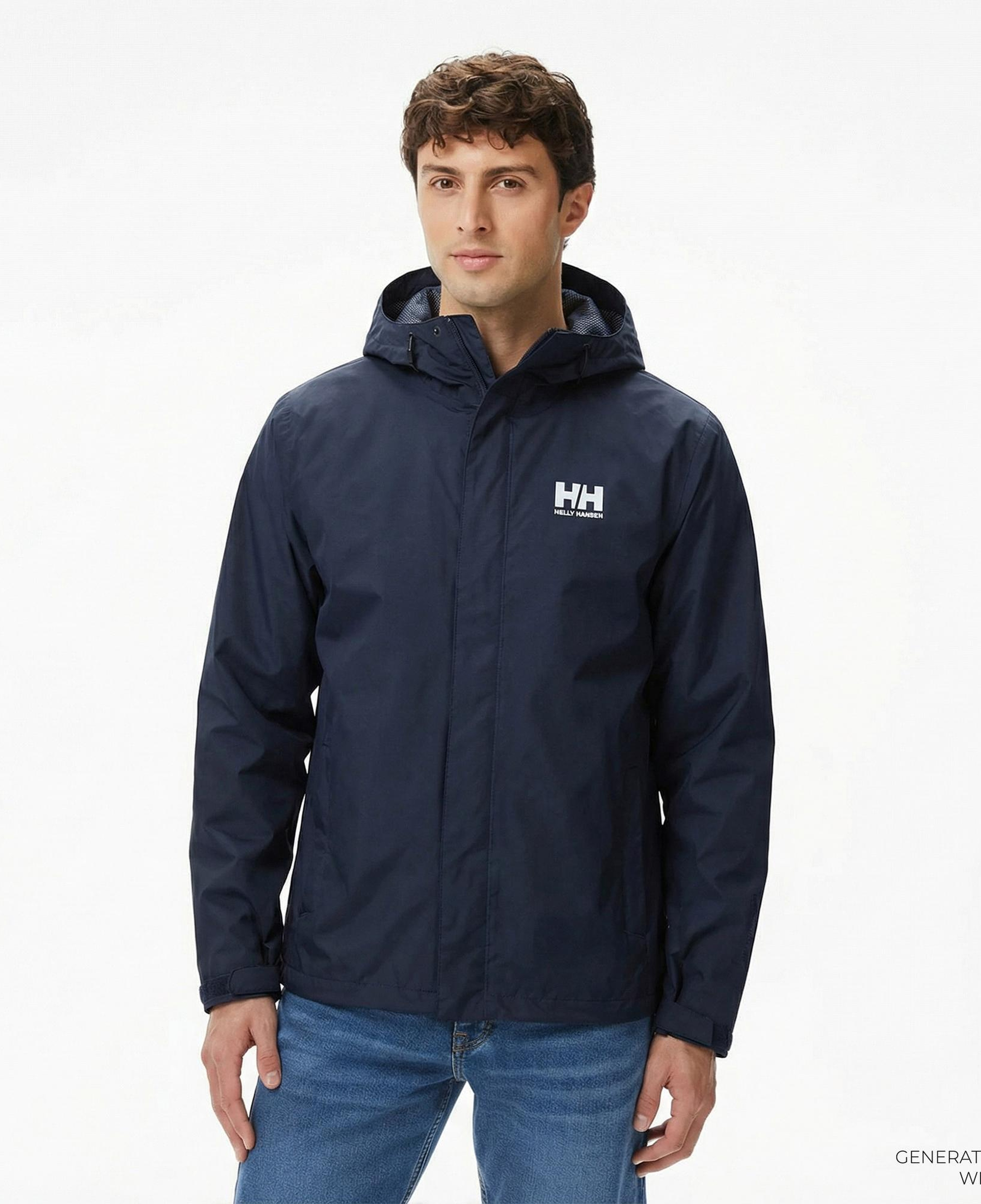 Helly Hansen Seven J Erkek Lacivert Yağmurluk
