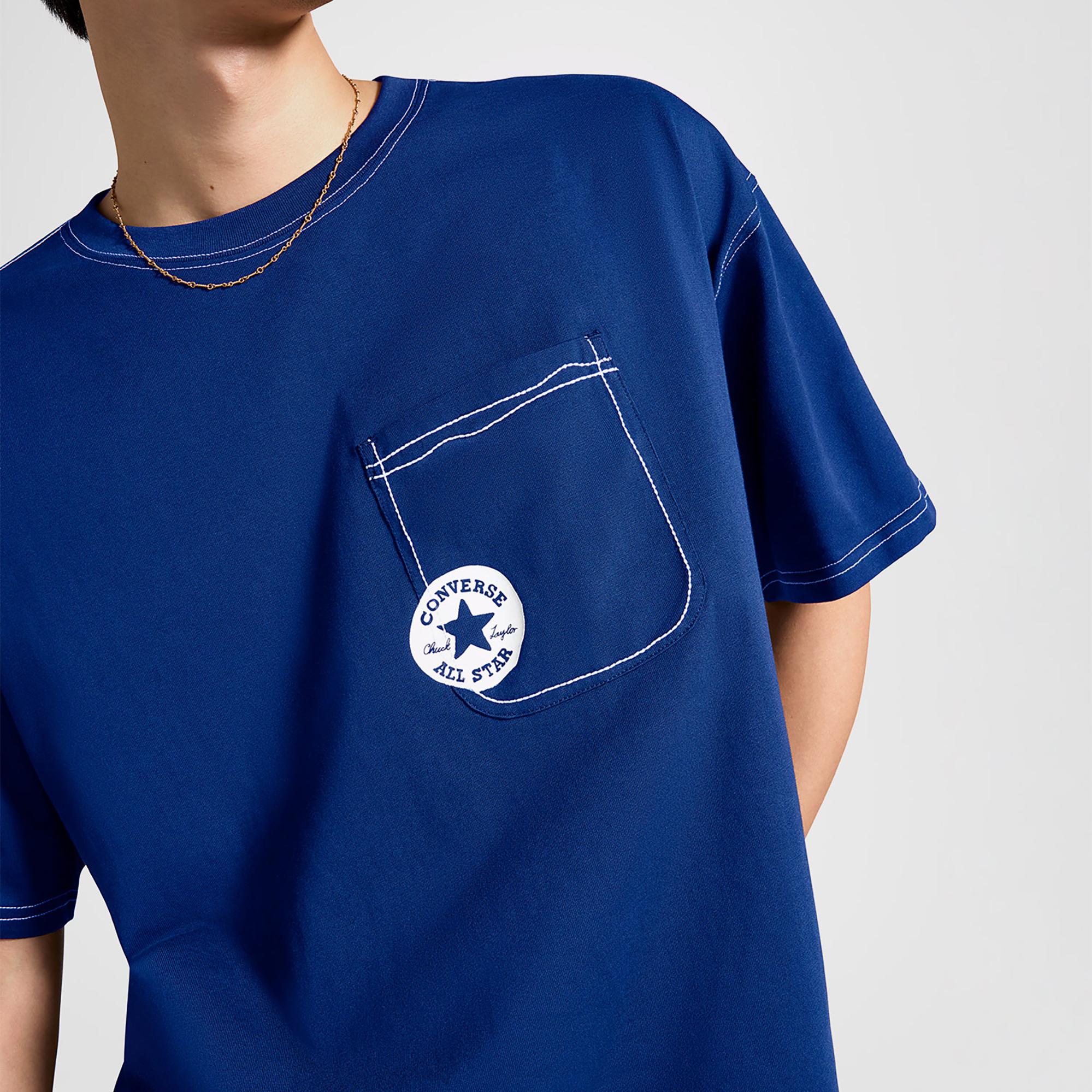 Converse Erkek Mavi T-Shirt