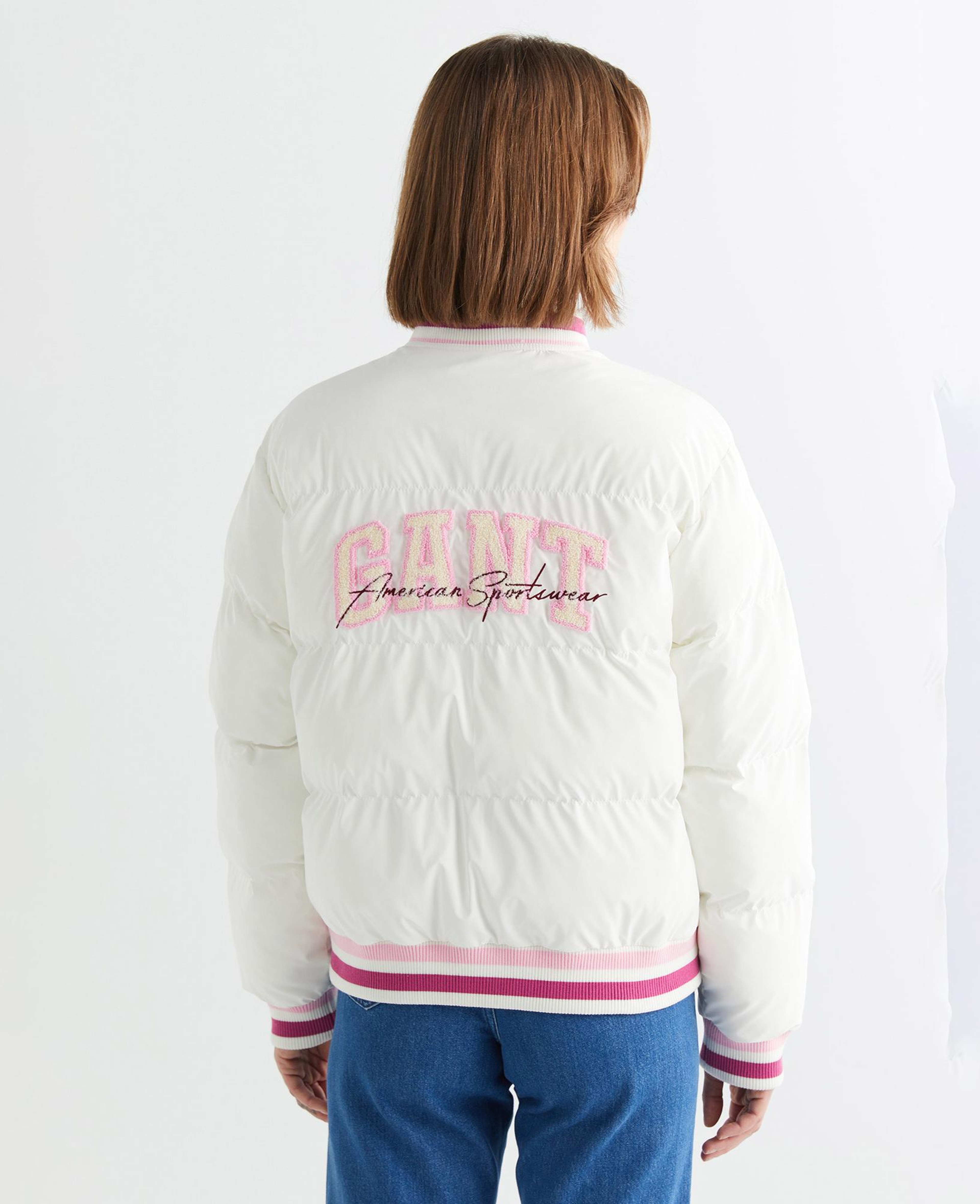 GANT Kadın Krem Hakim Yaka Logolu Bomber Ceket