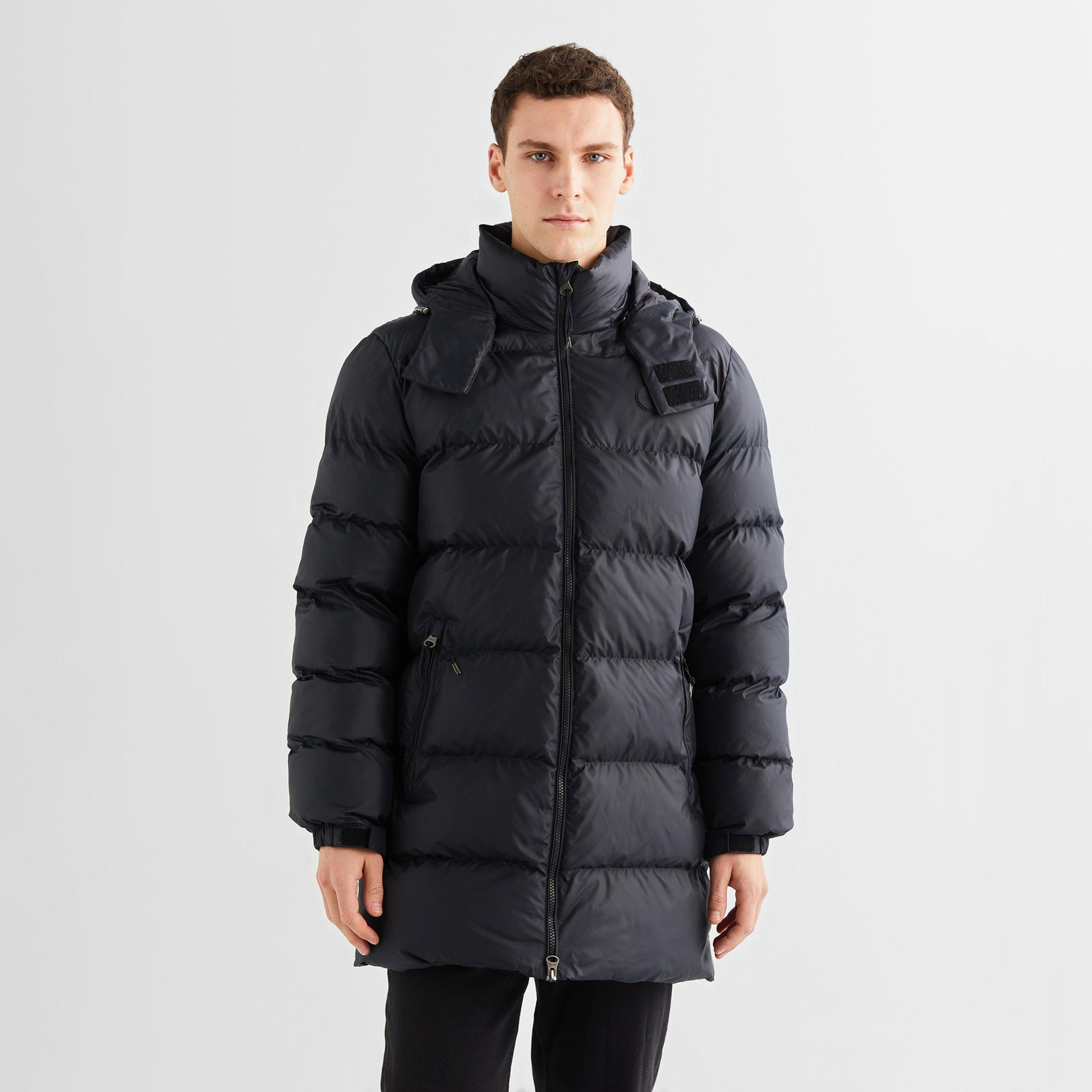 GANT Erkek Siyah Kapüşonlu Mont