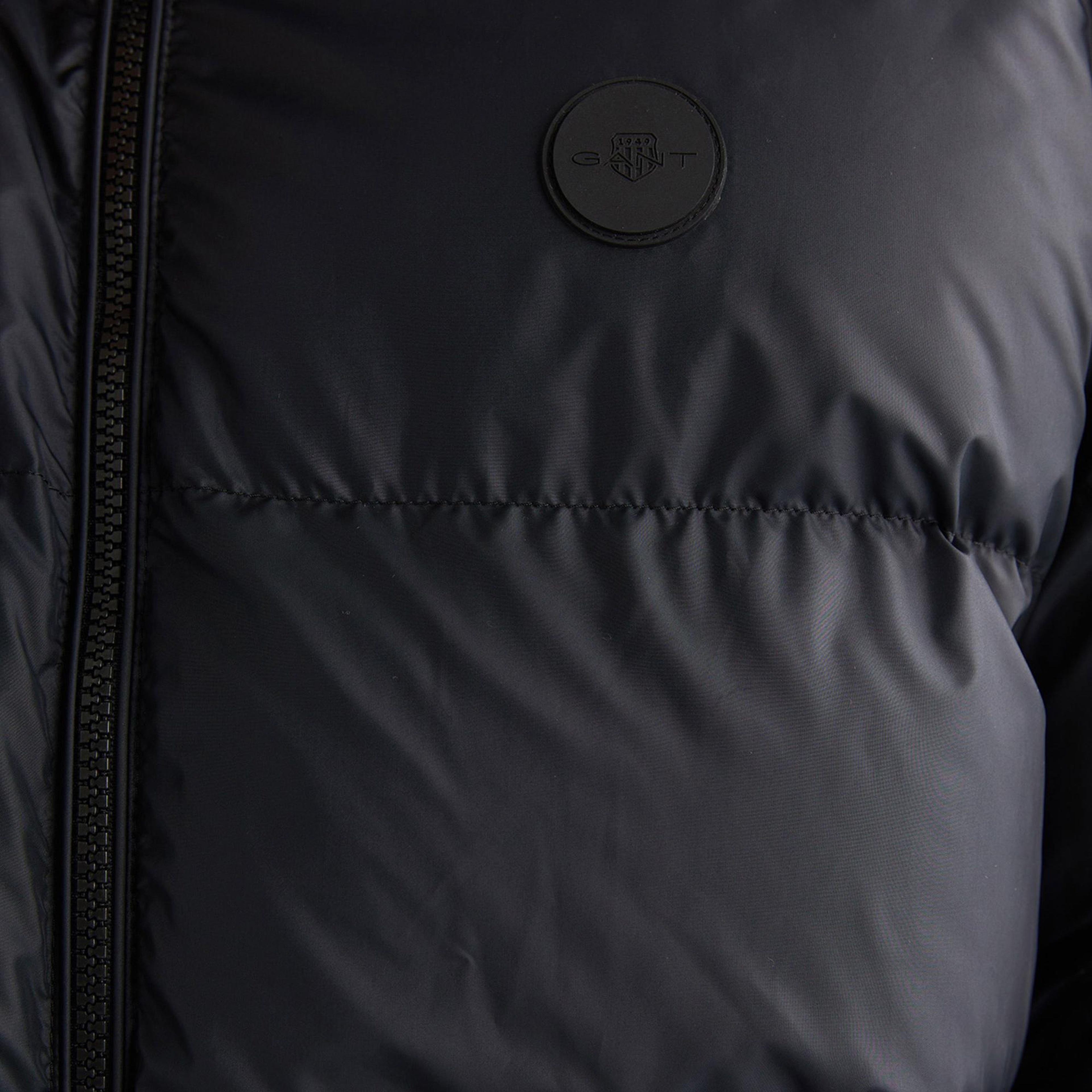 GANT Erkek Siyah Kapüşonlu Mont
