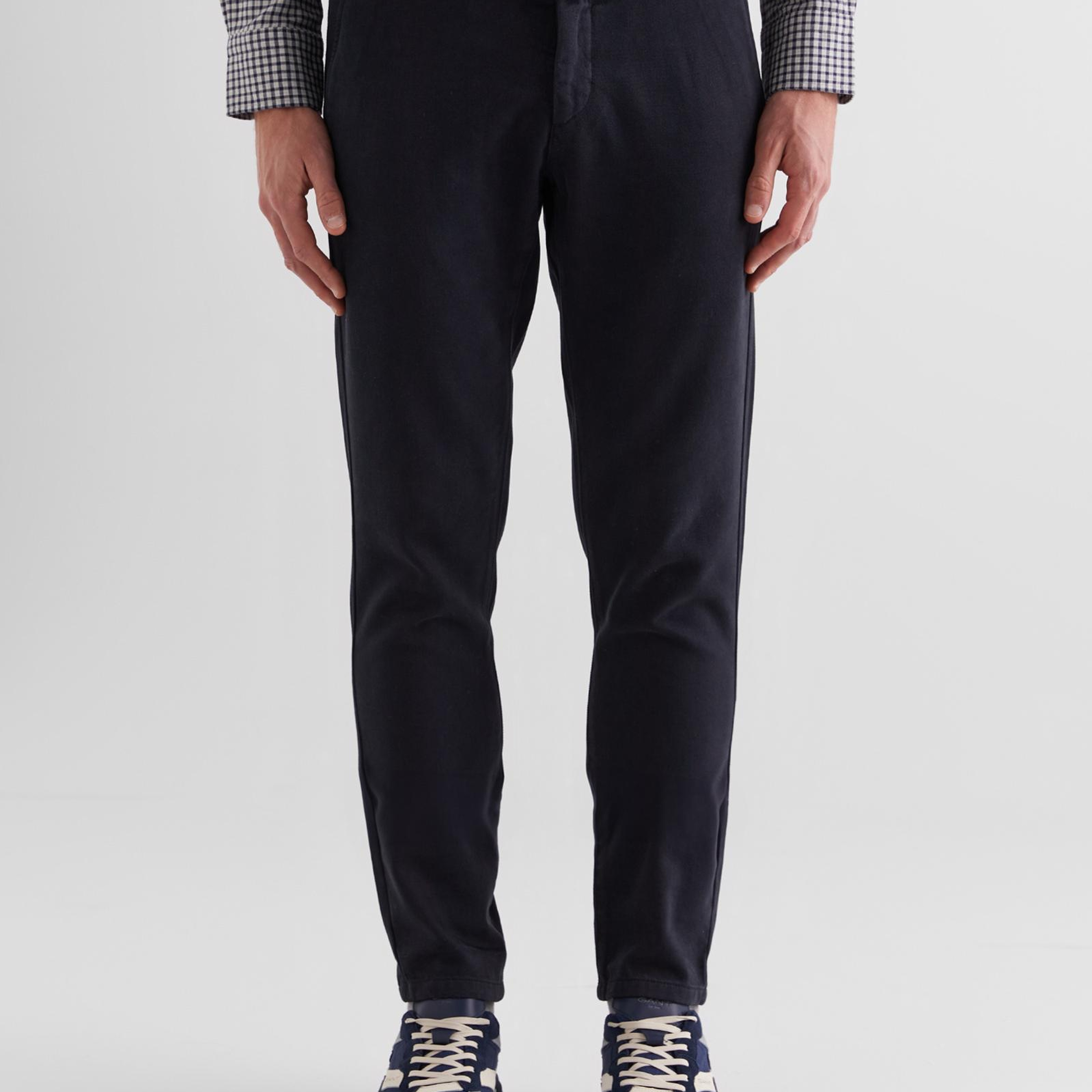 GANT Erkek Siyah Regular Fit Pantolon