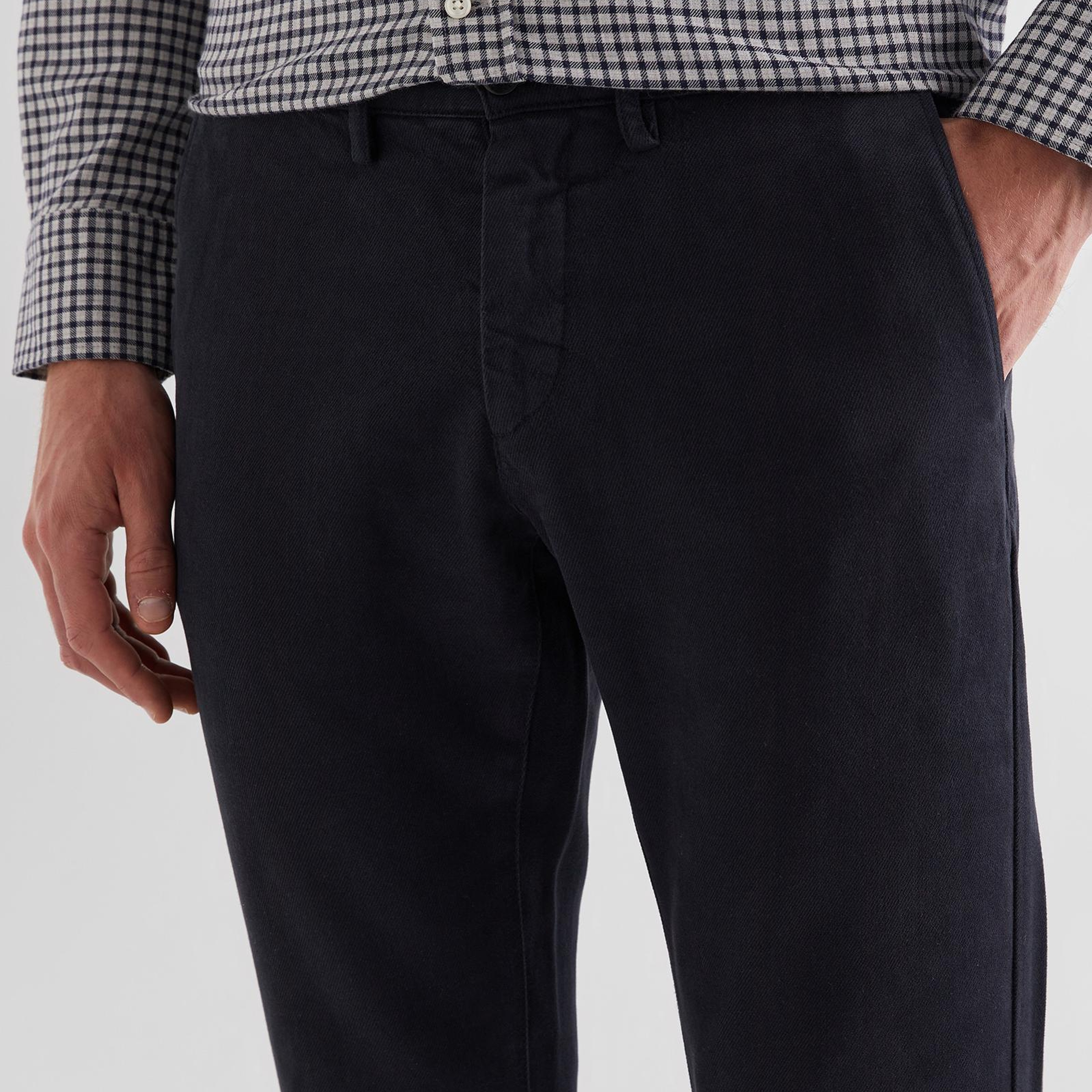 GANT Erkek Siyah Regular Fit Pantolon
