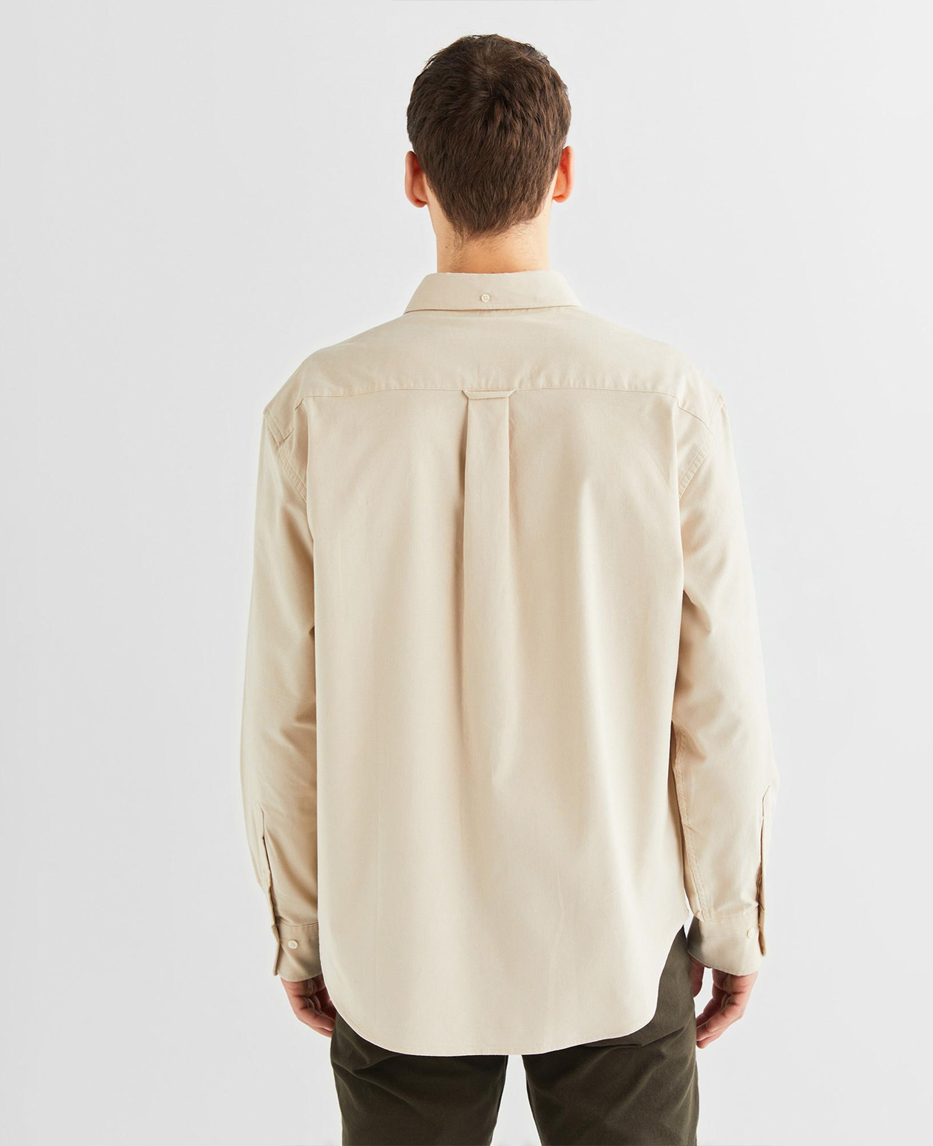 GANT Erkek Bej Relaxed Fit Düğmeli Yaka Gömlek