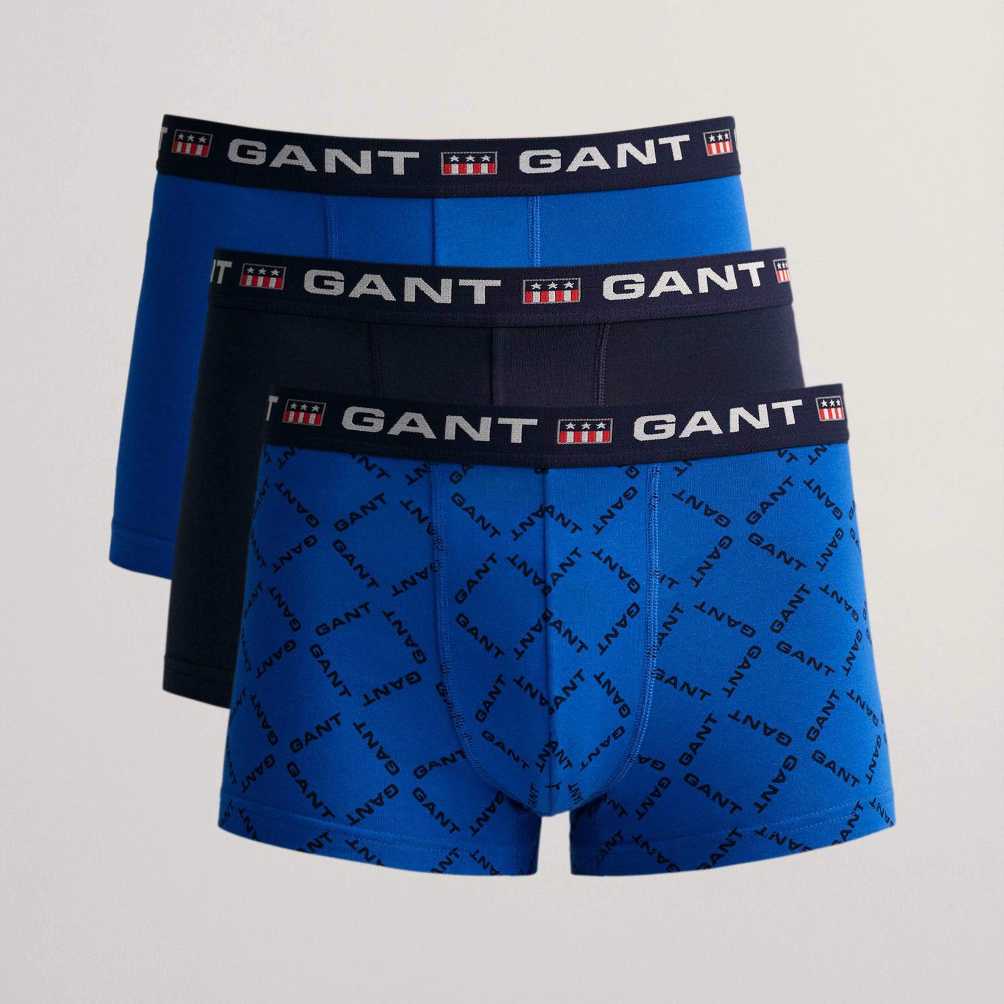 GANT Classic Erkek Mavi 3'lü Boxer