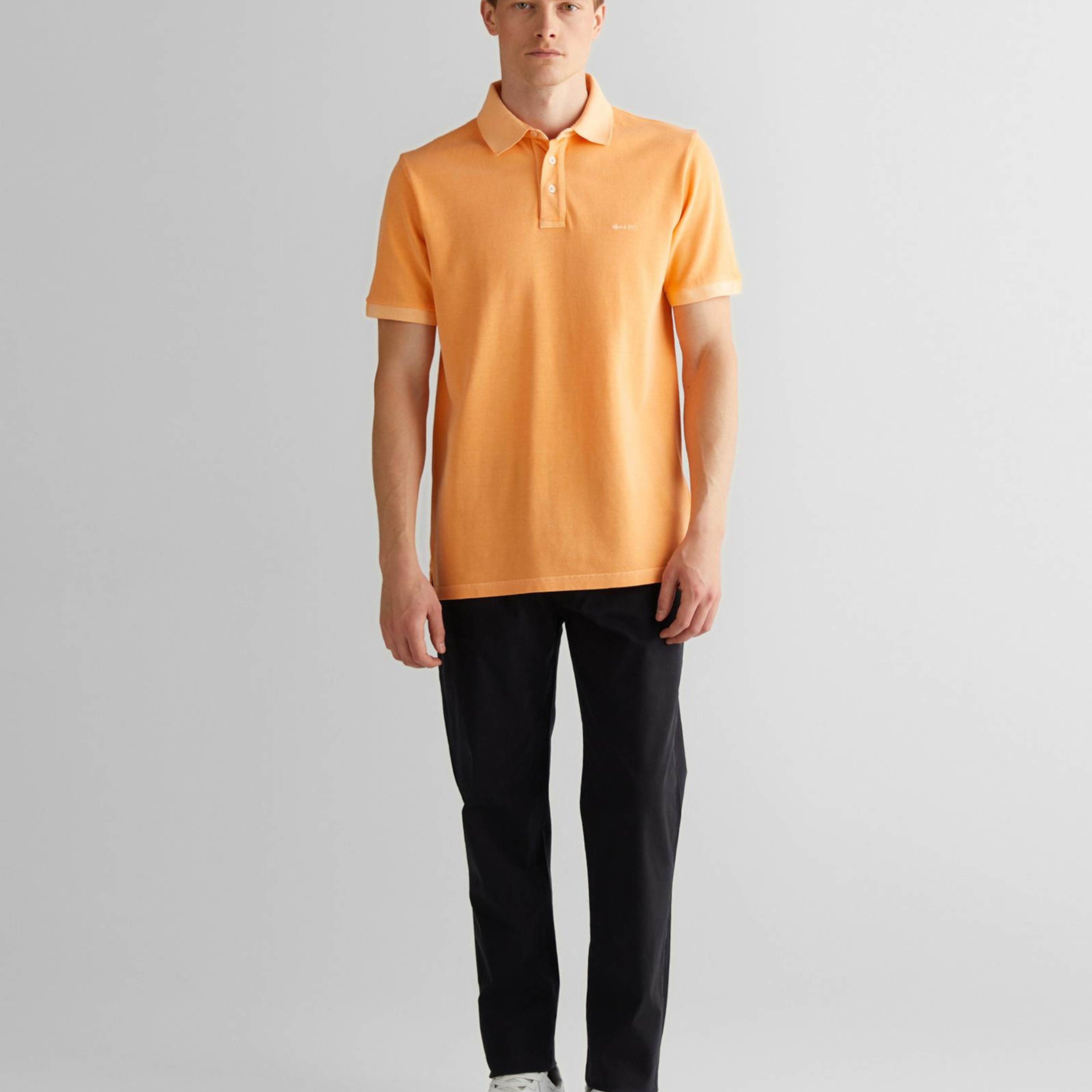 GANT Erkek Turuncu Regular Fit Polo