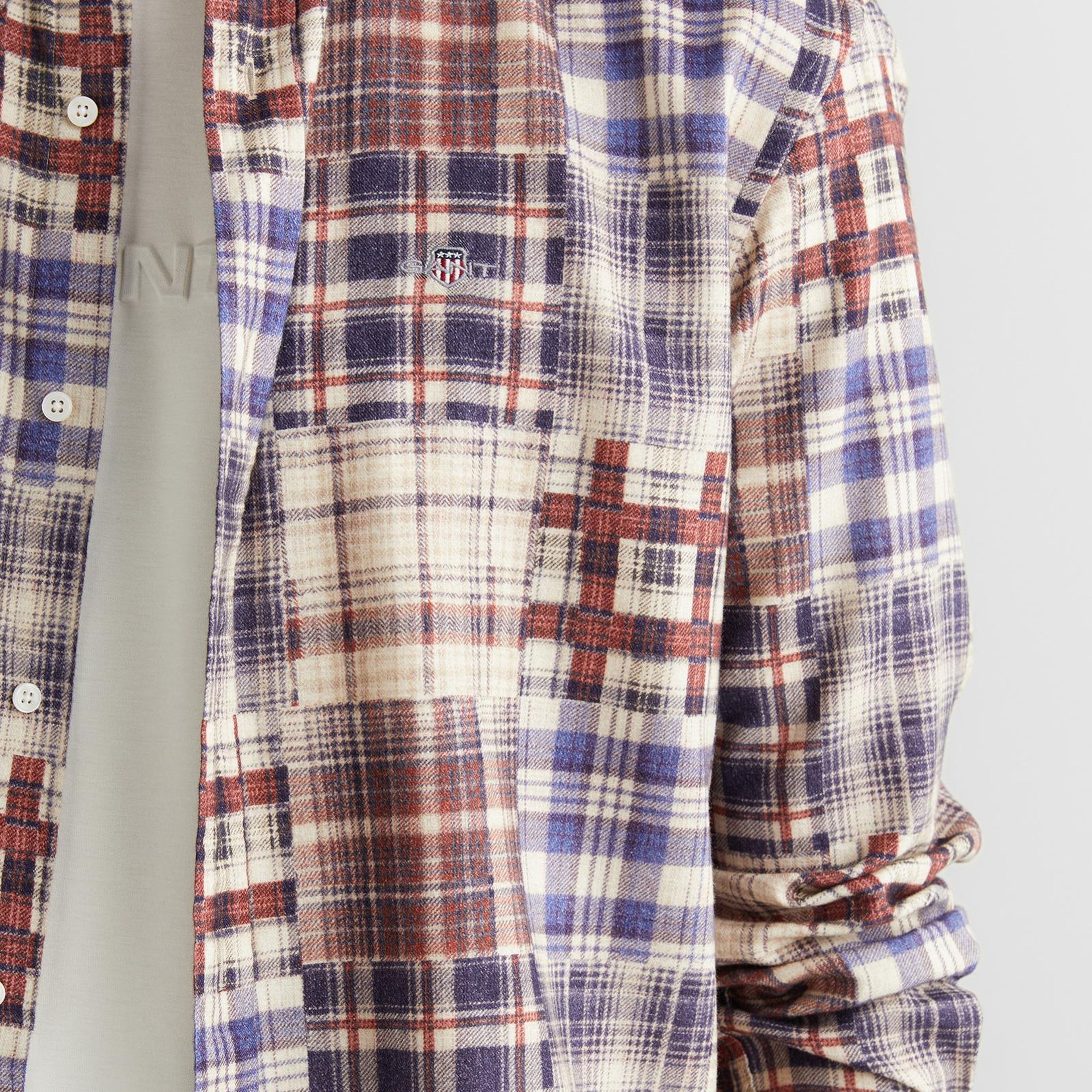 GANT Erkek Bordo Relaxed Fit  Gömlek