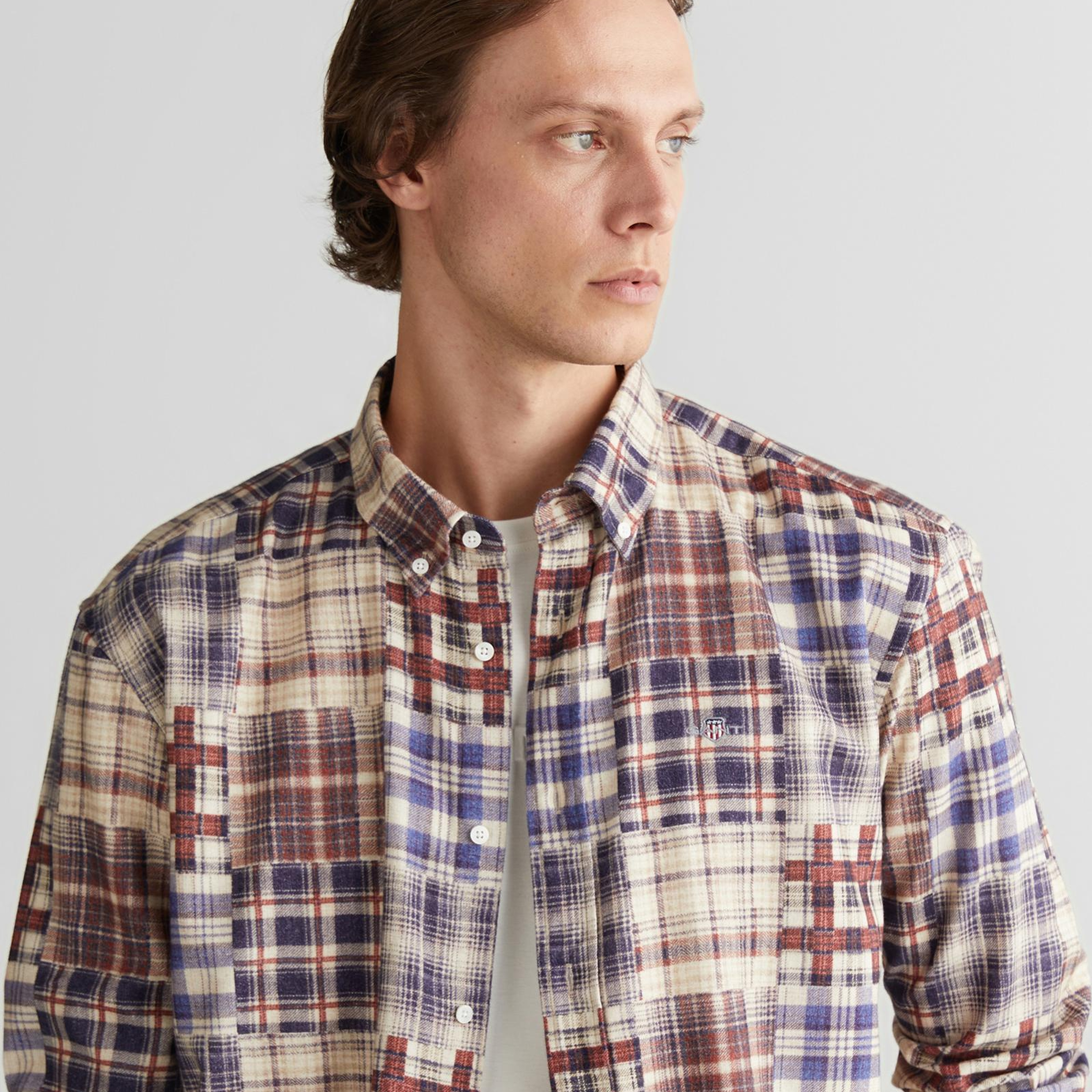 GANT Erkek Bordo Relaxed Fit  Gömlek