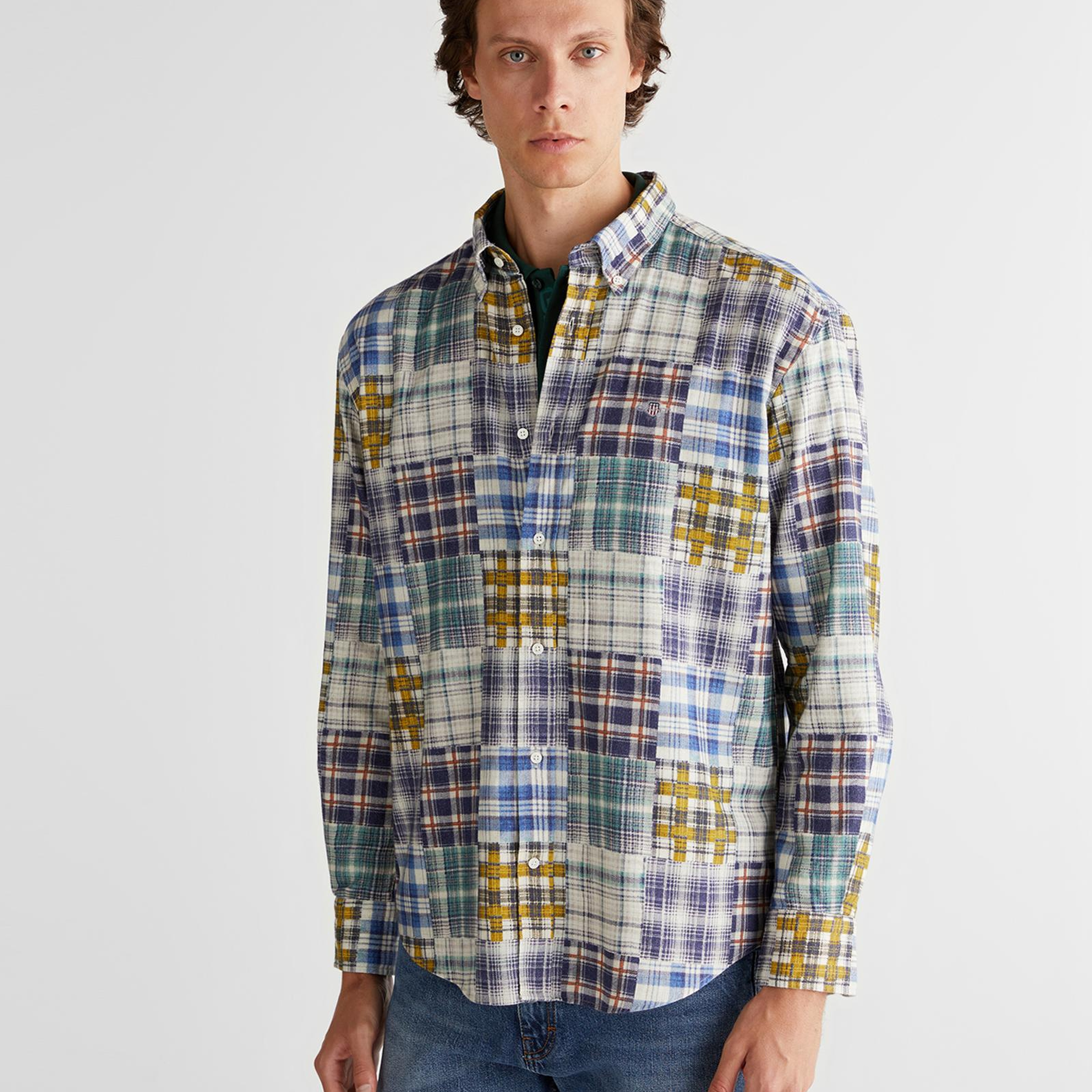 GANT Erkek Lacivert Relaxed Fit  Gömlek