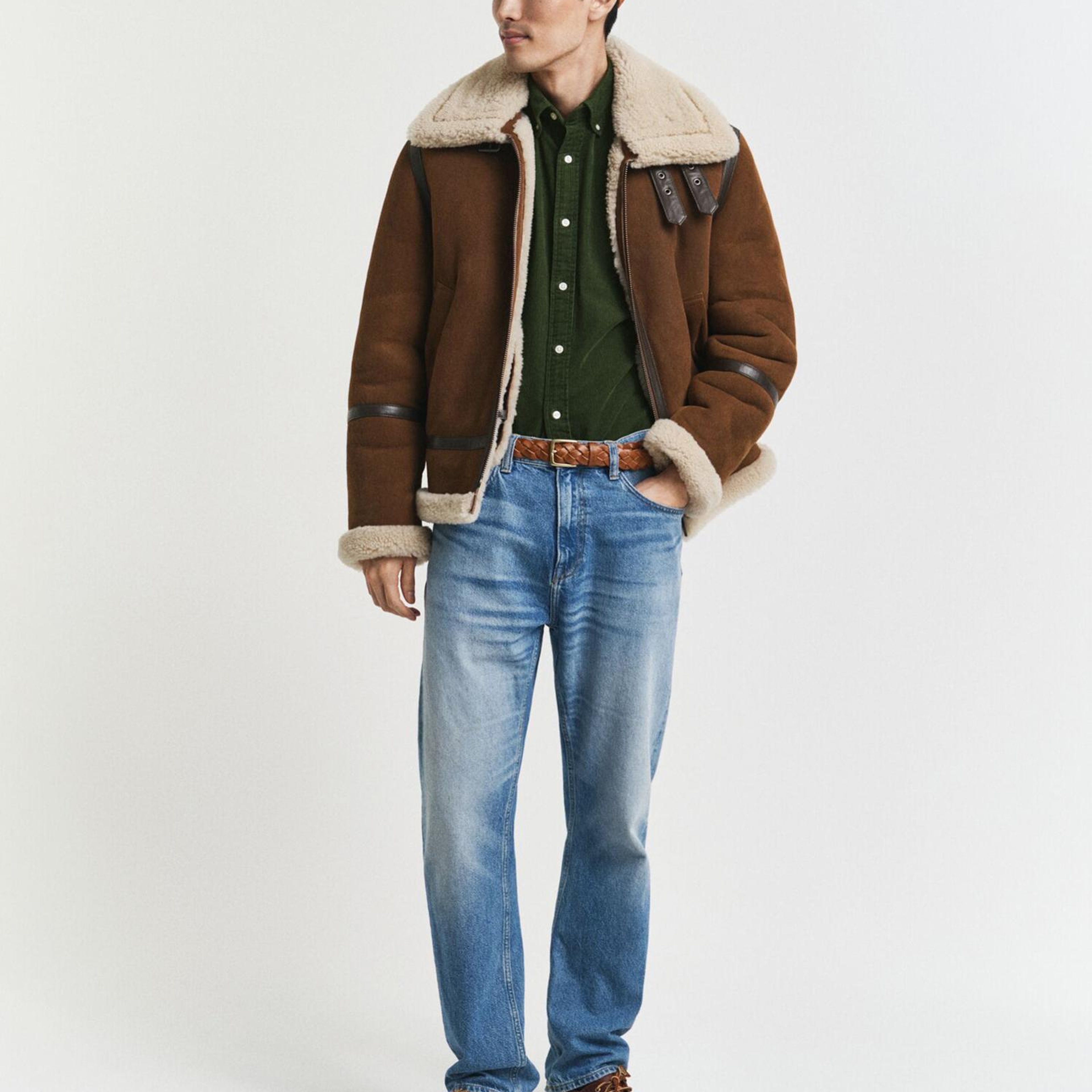 GANT Erkek Haki Regular Fit Düğmeli Gömlek