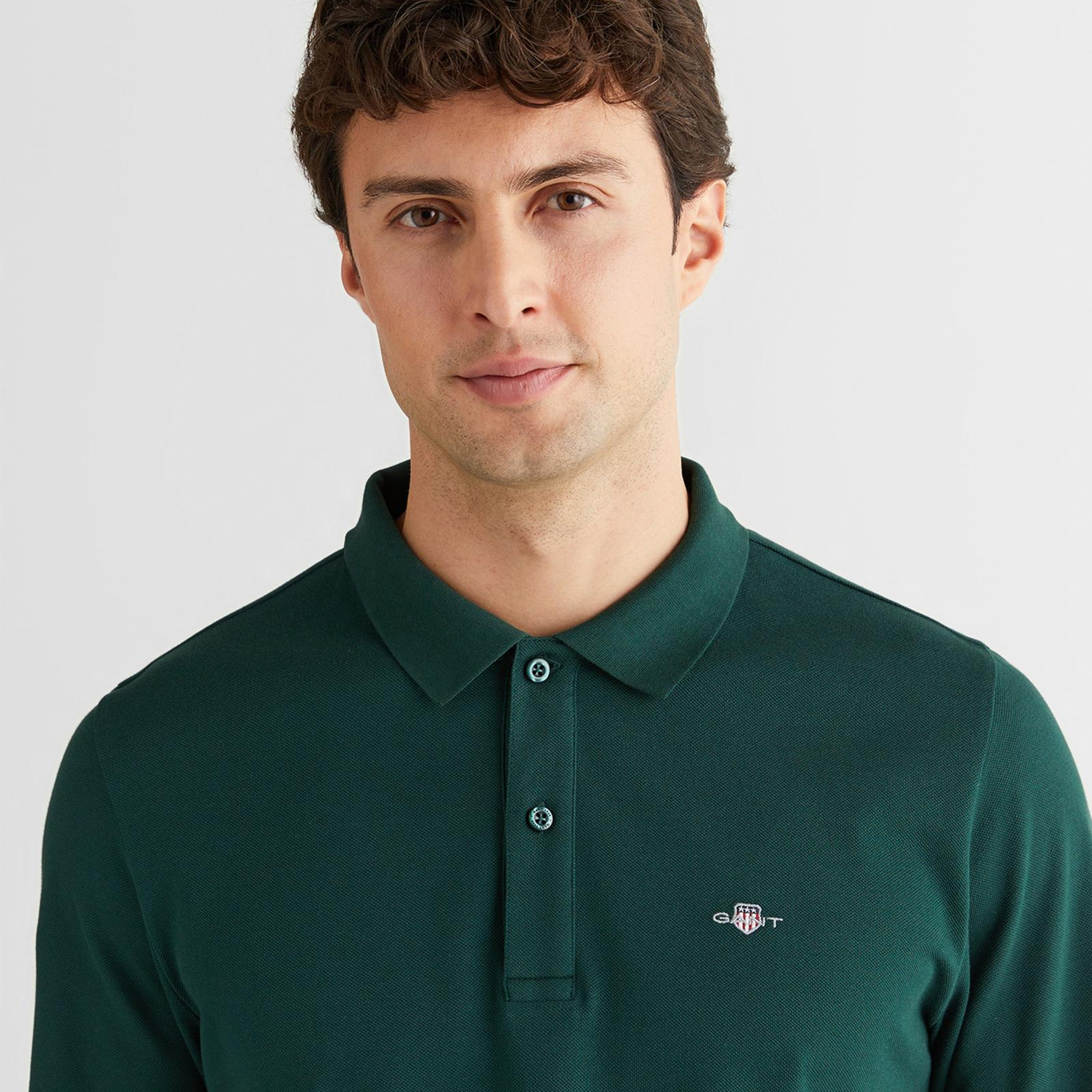 GANT Erkek Yeşil Regular Fit Polo Yaka Polo