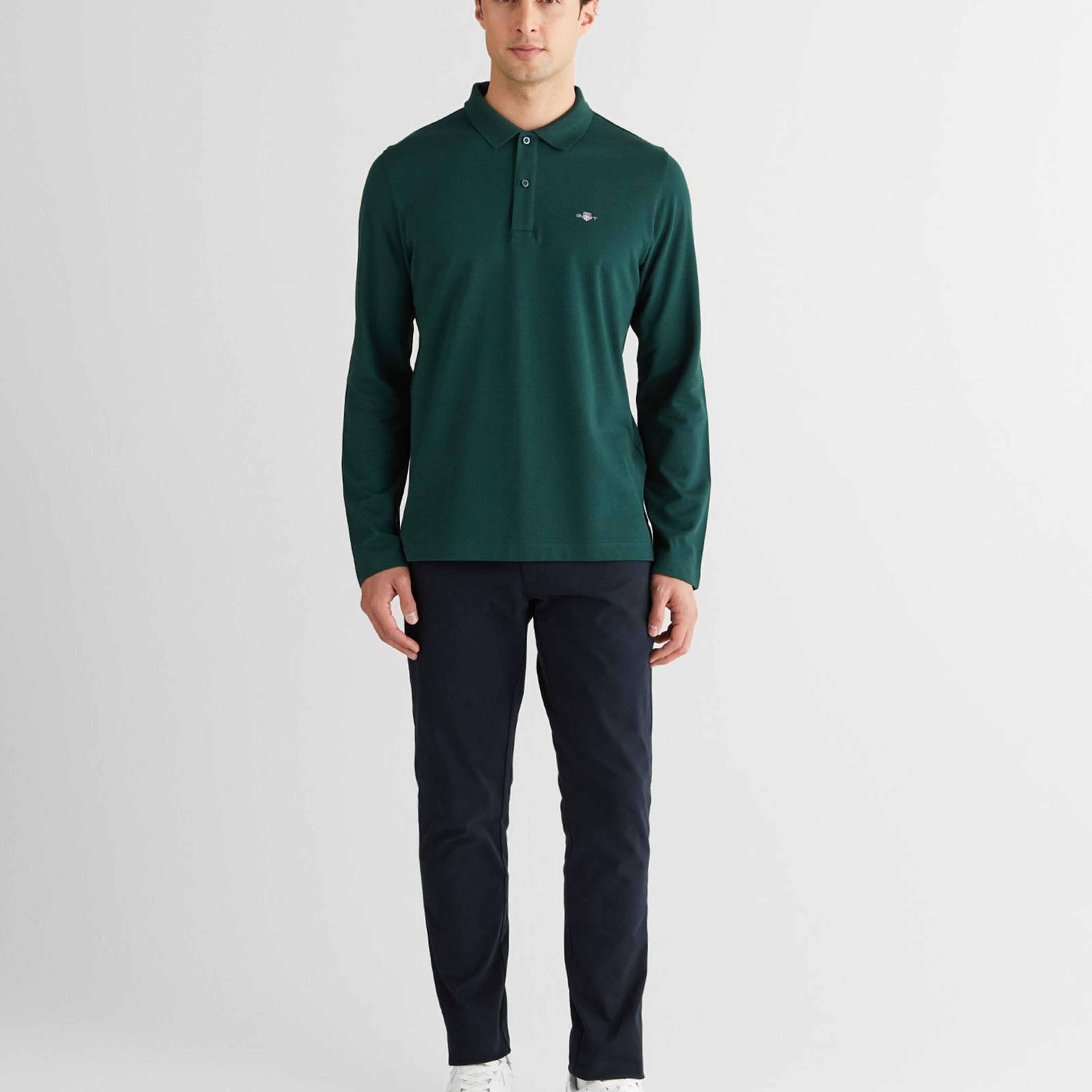 GANT Erkek Yeşil Regular Fit Polo Yaka Polo