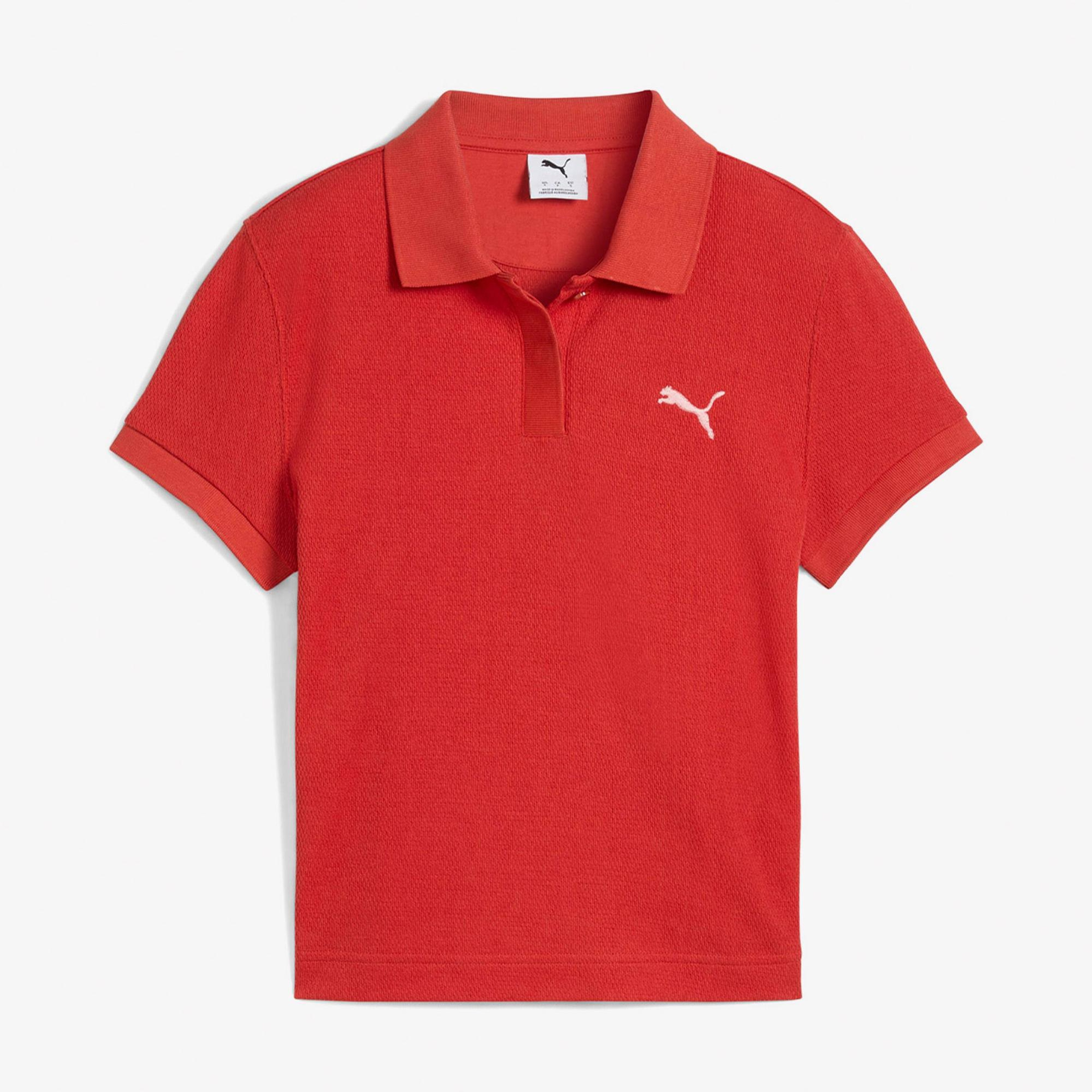Puma Premium Ess Polo Kadın Kırmızı Polo