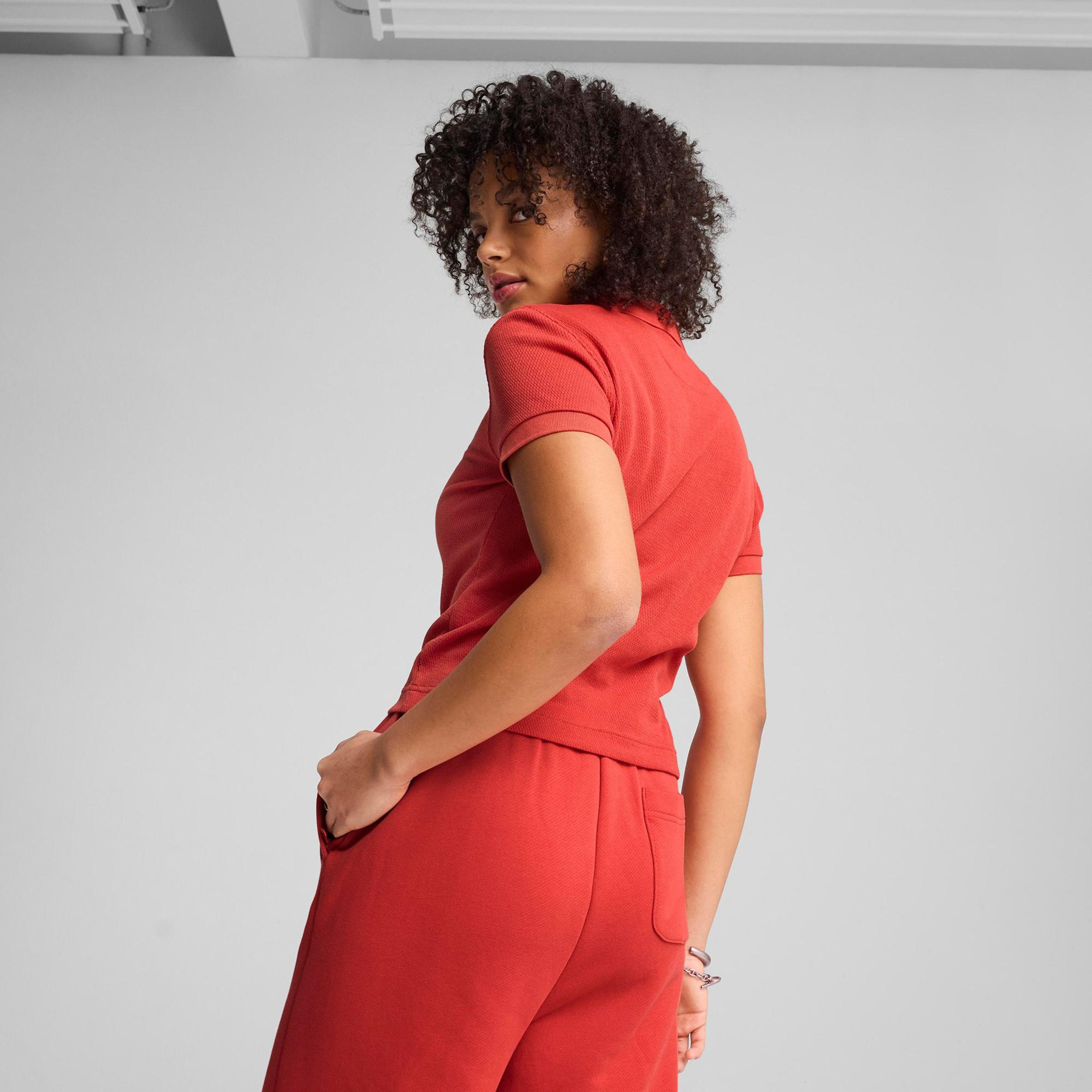 Puma Premium Ess Polo Kadın Kırmızı Polo