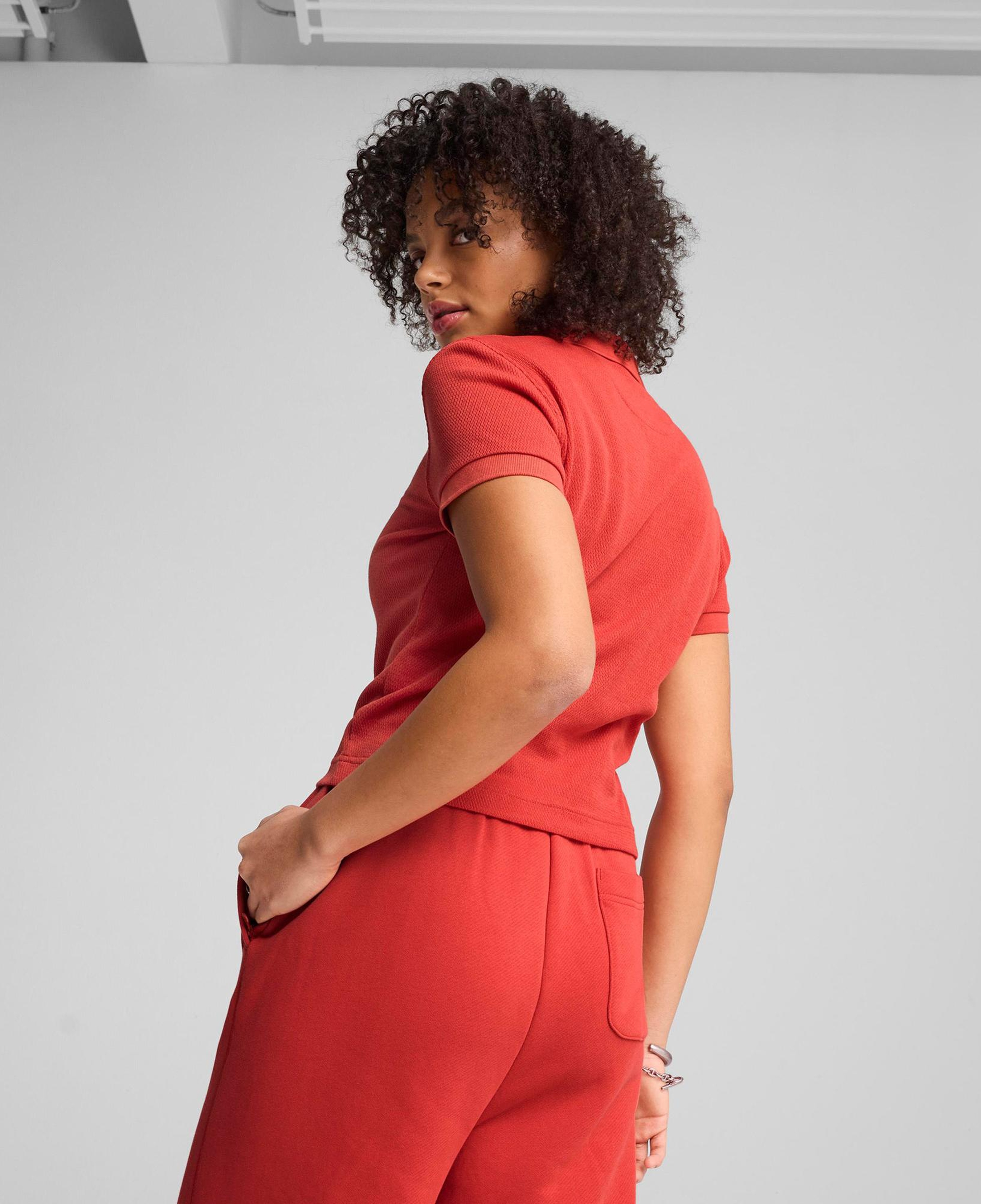 Puma Premium Ess Polo Kadın Kırmızı Polo