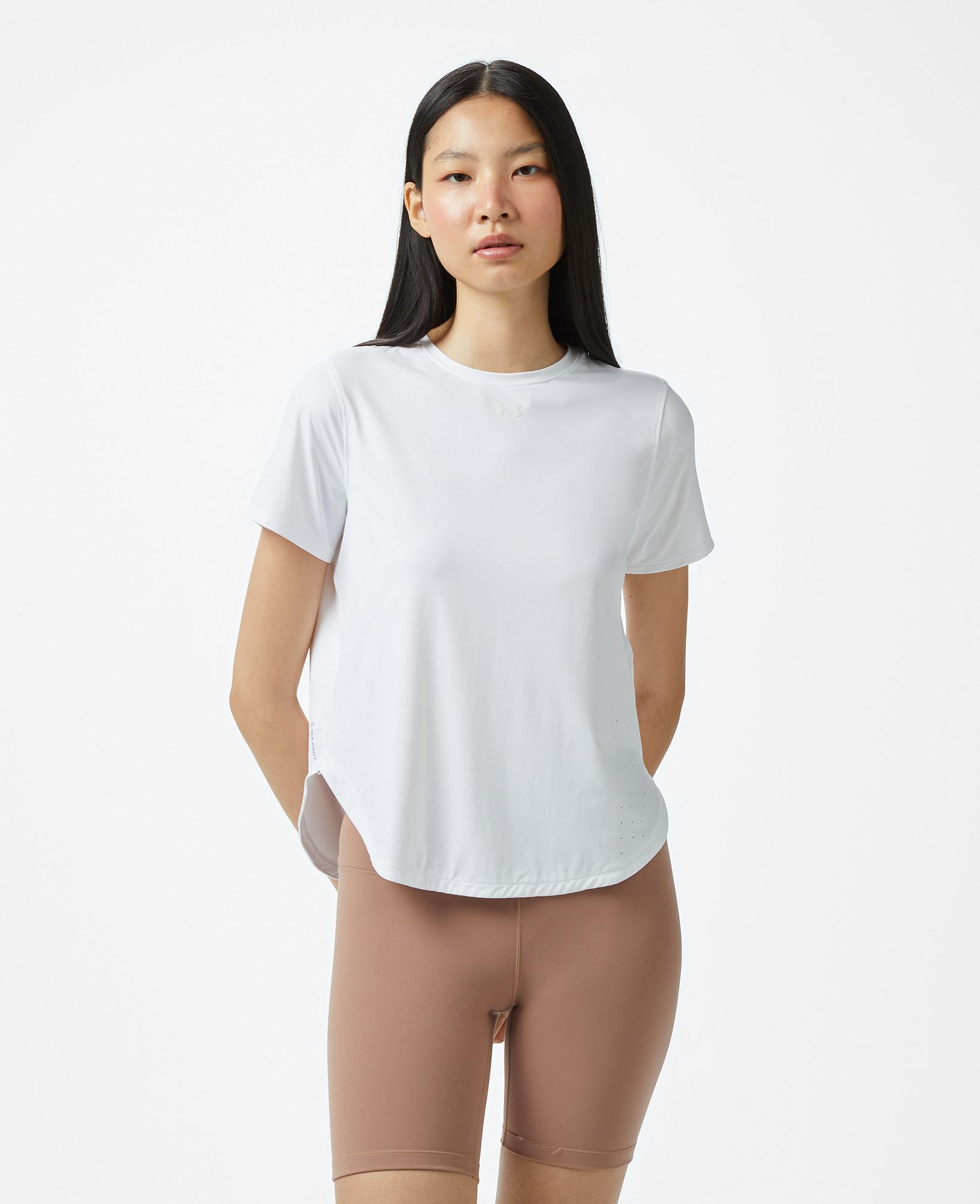 Under Armour Launch Elite Kadın Beyaz T-Shirt