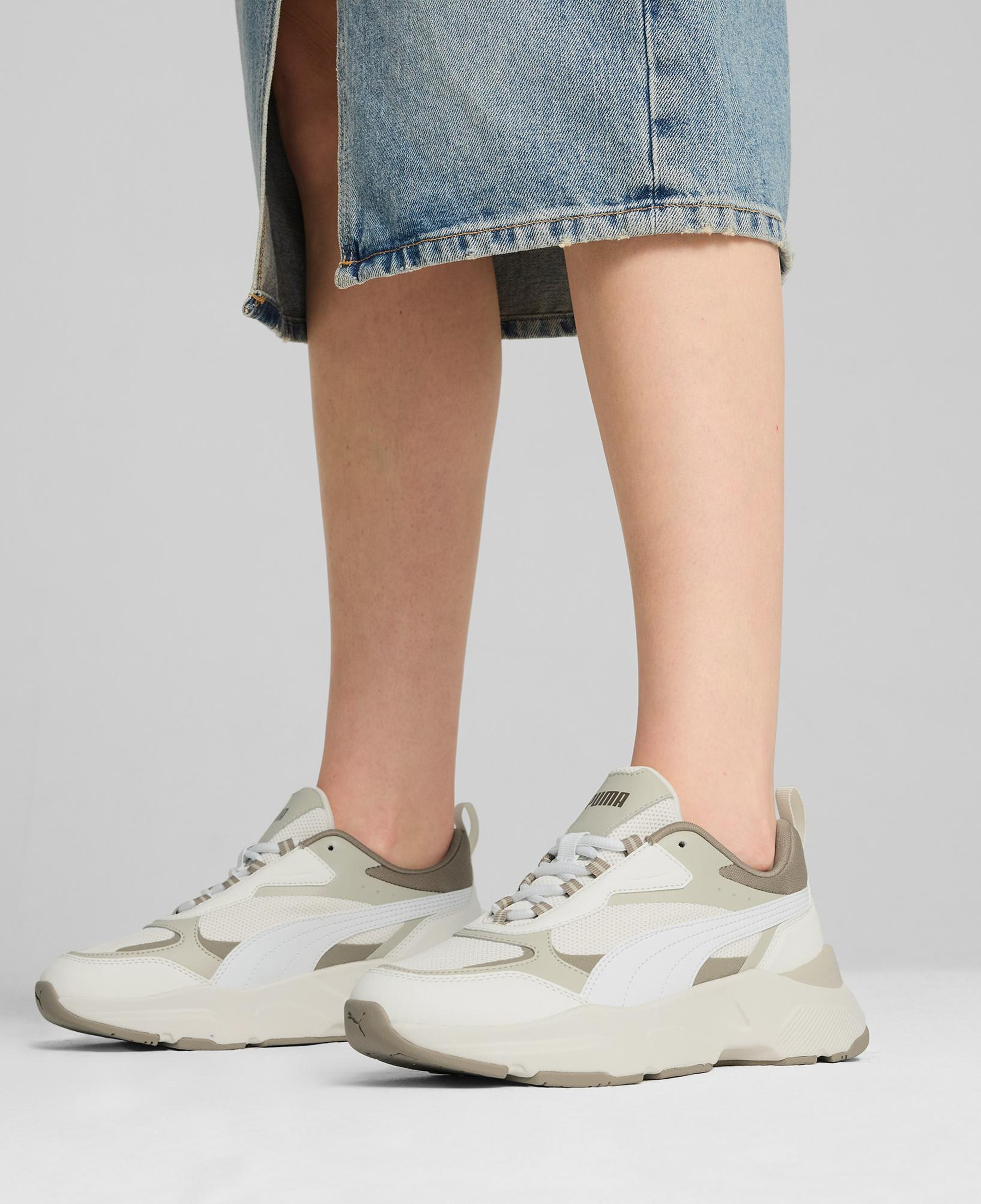 Puma Cassia Kadın Krem  Spor Ayakkabı