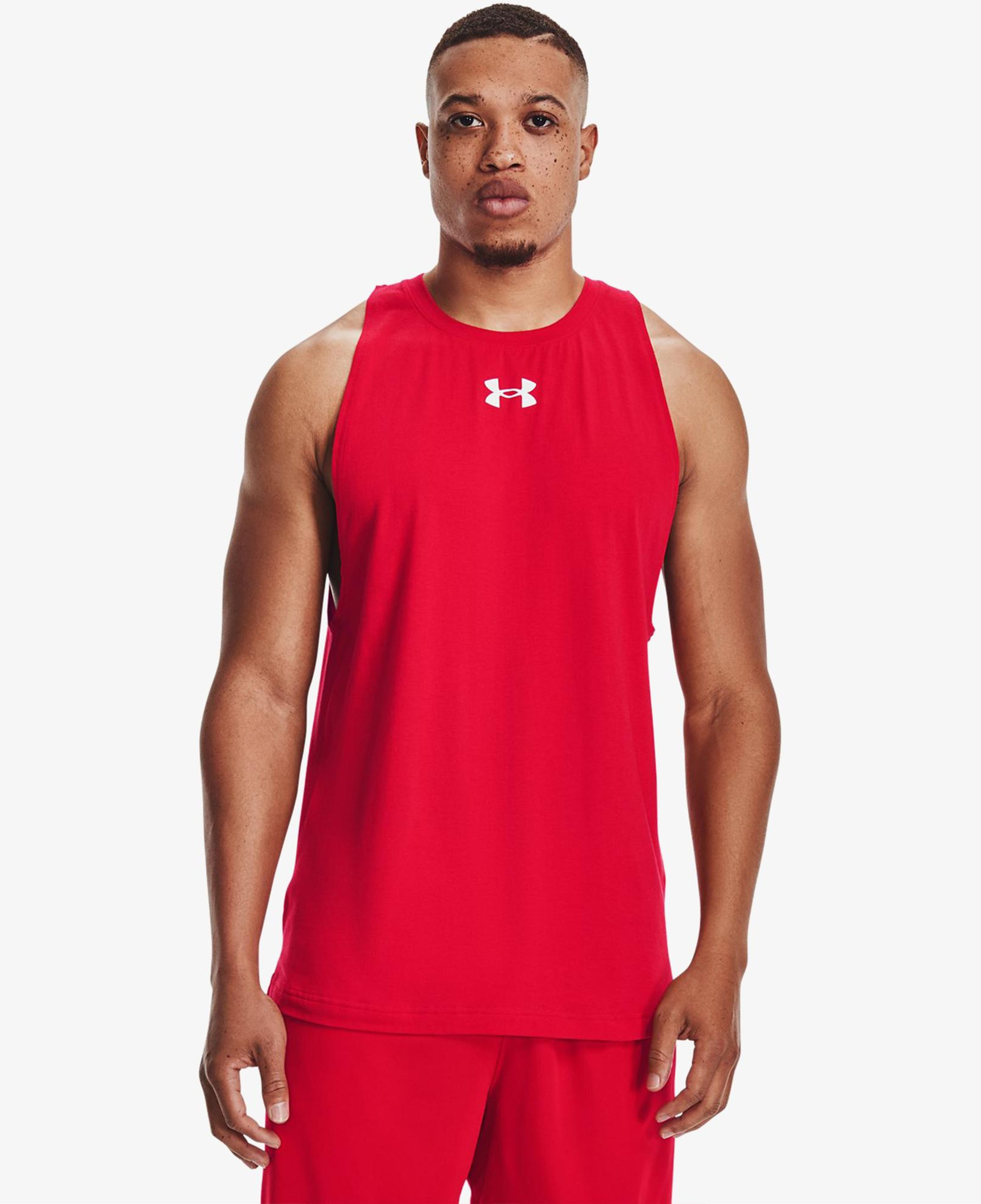 Under Armour Baseline Cotton Erkek Kırmızı Antrenman Atleti