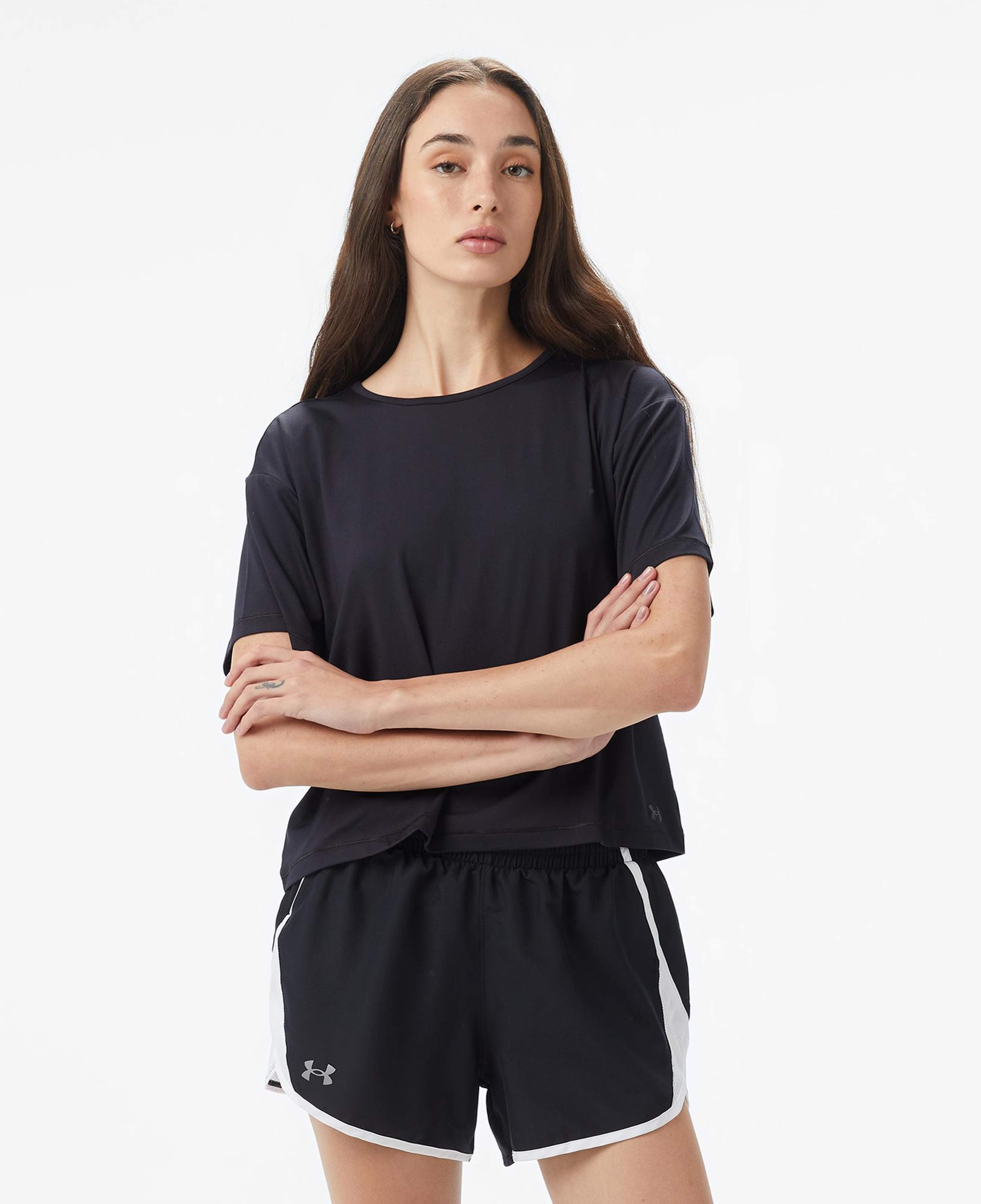 Under Armour Motion Ss Kadın Siyah T-Shirt