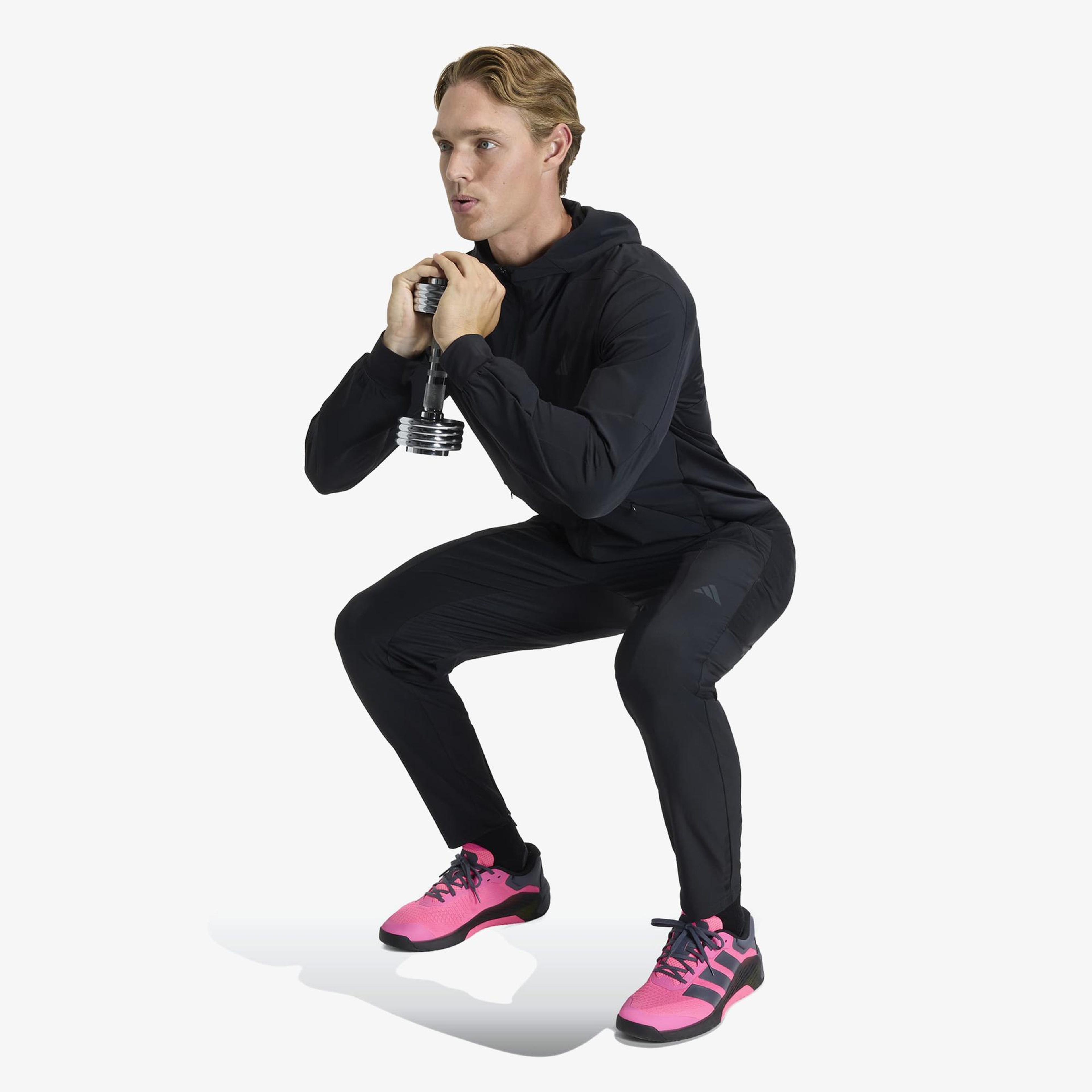 adidas D4T Workout Erkek Siyah Antrenman Eşofman Altı