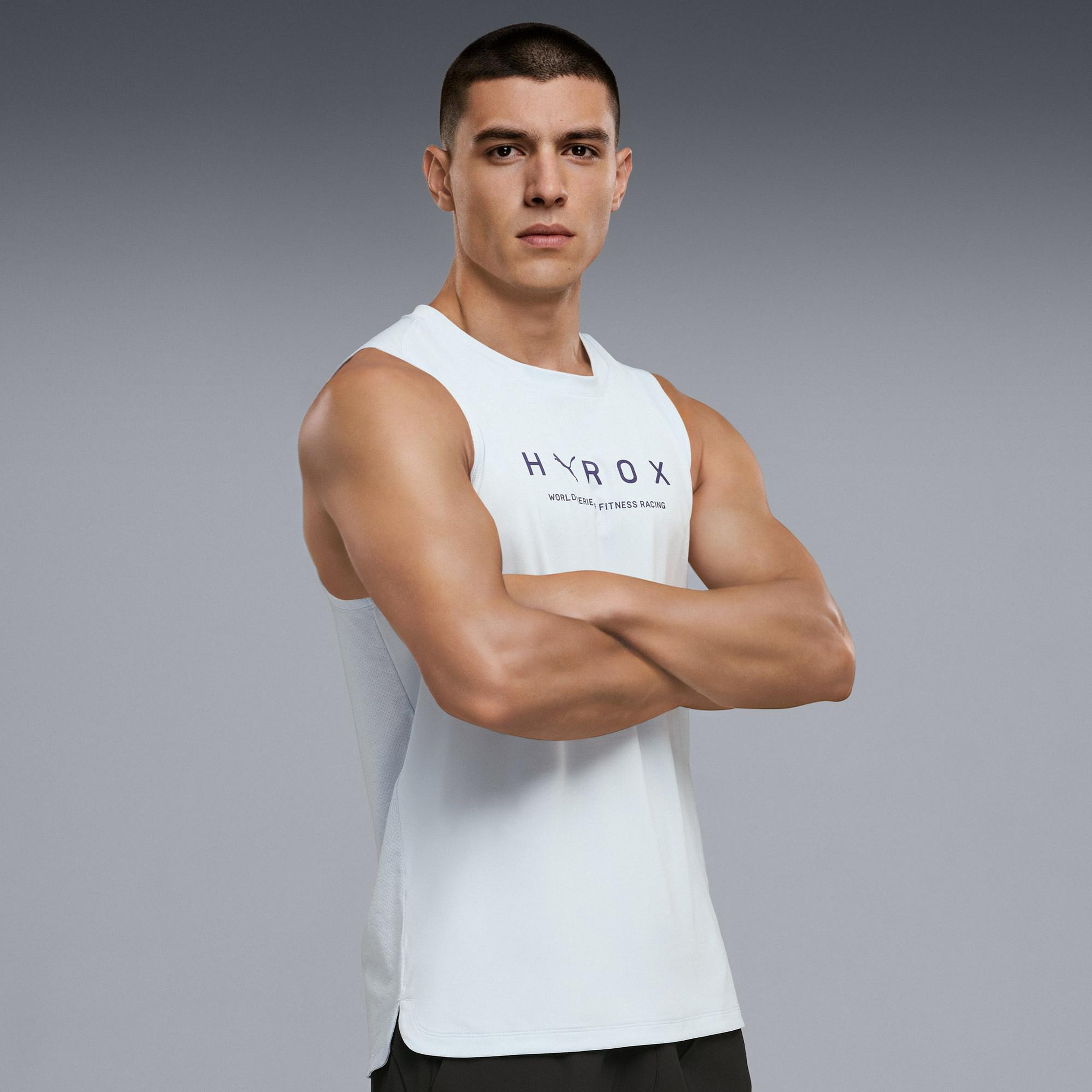 Puma x Hyrox Cloudspun Erkek Beyaz Antrenman Atlet