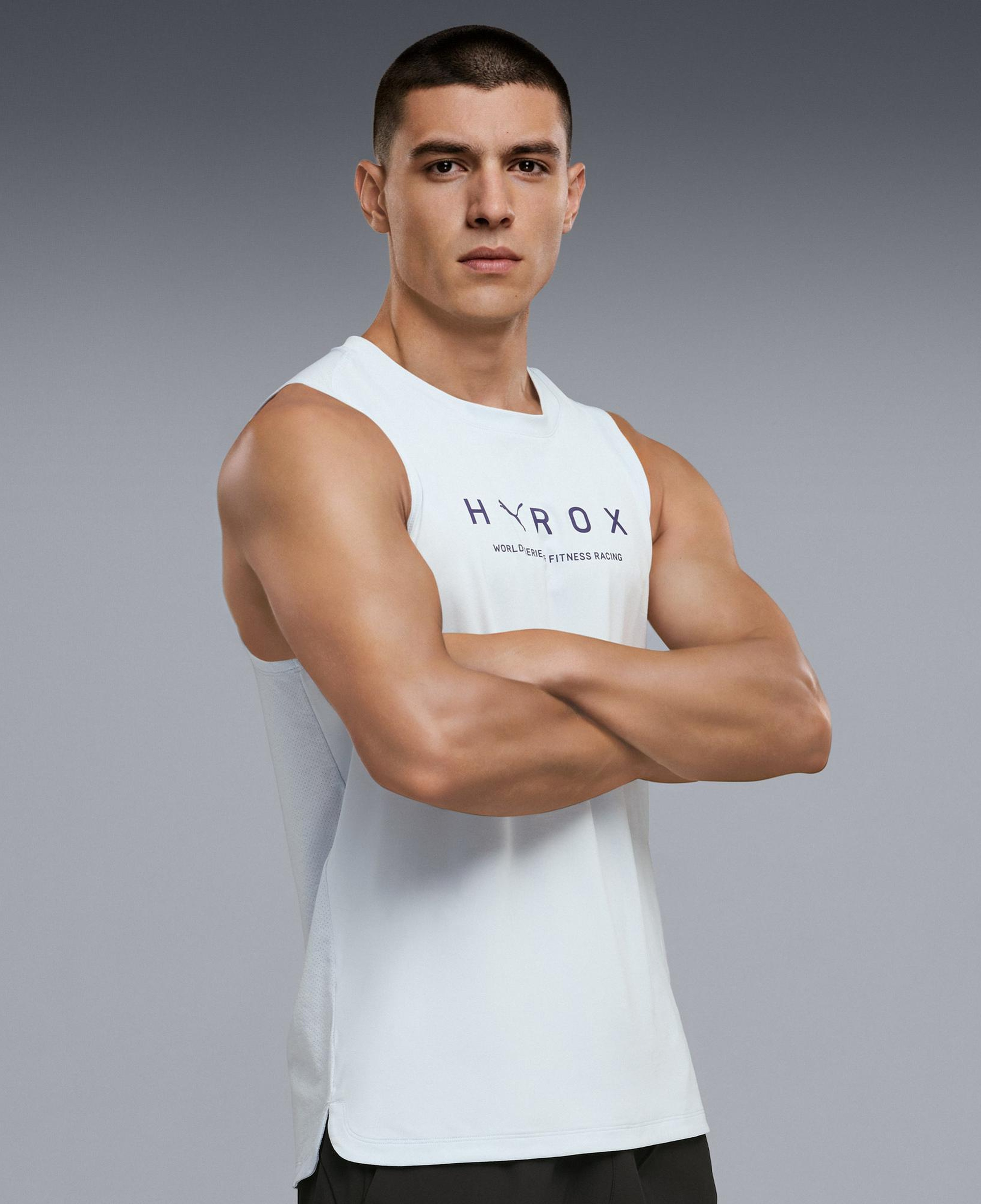 Puma x Hyrox Cloudspun Erkek Beyaz Antrenman Atlet