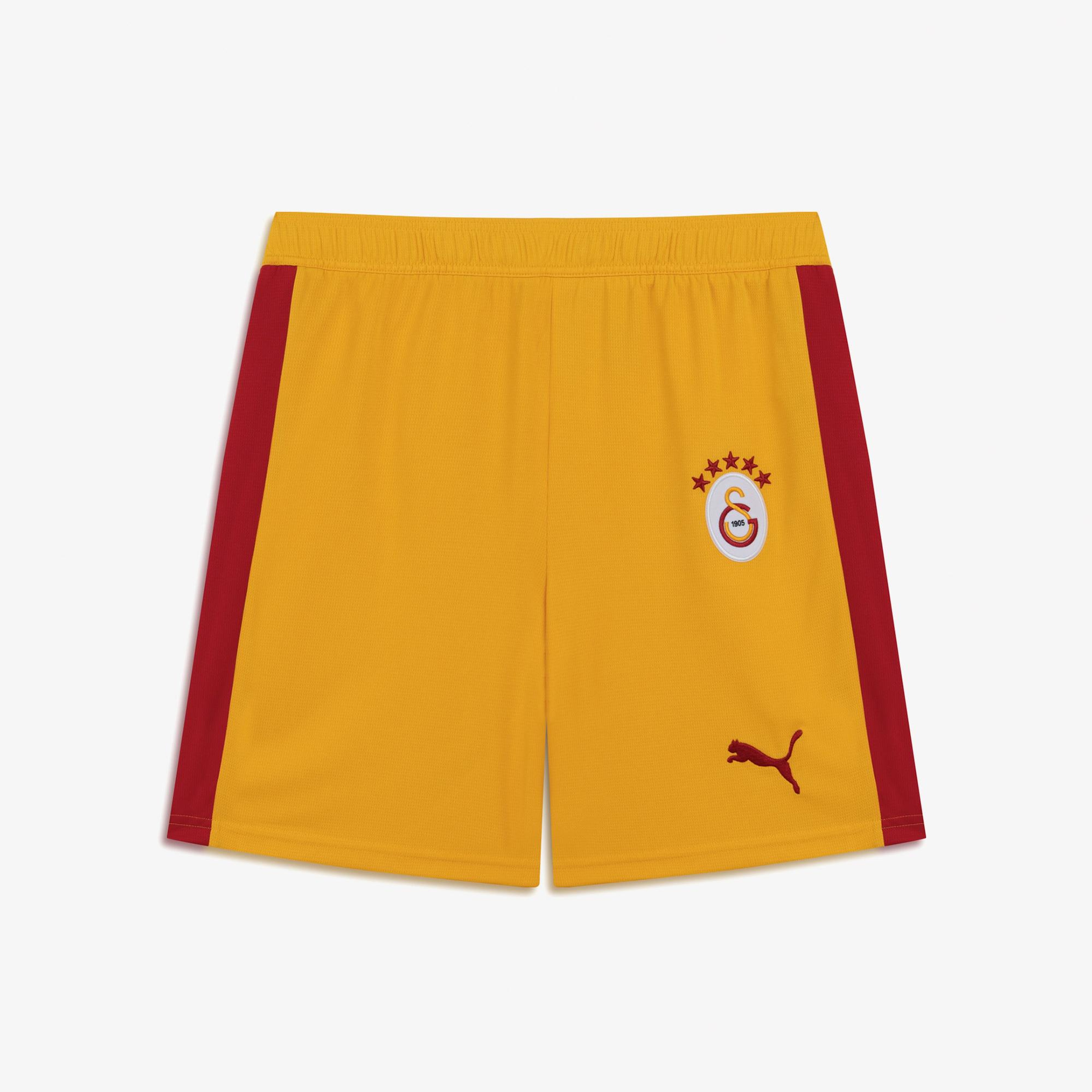 Puma Galatasaray S.K. Retro Erkek Sarı/Kırmızı Futbol Şortu