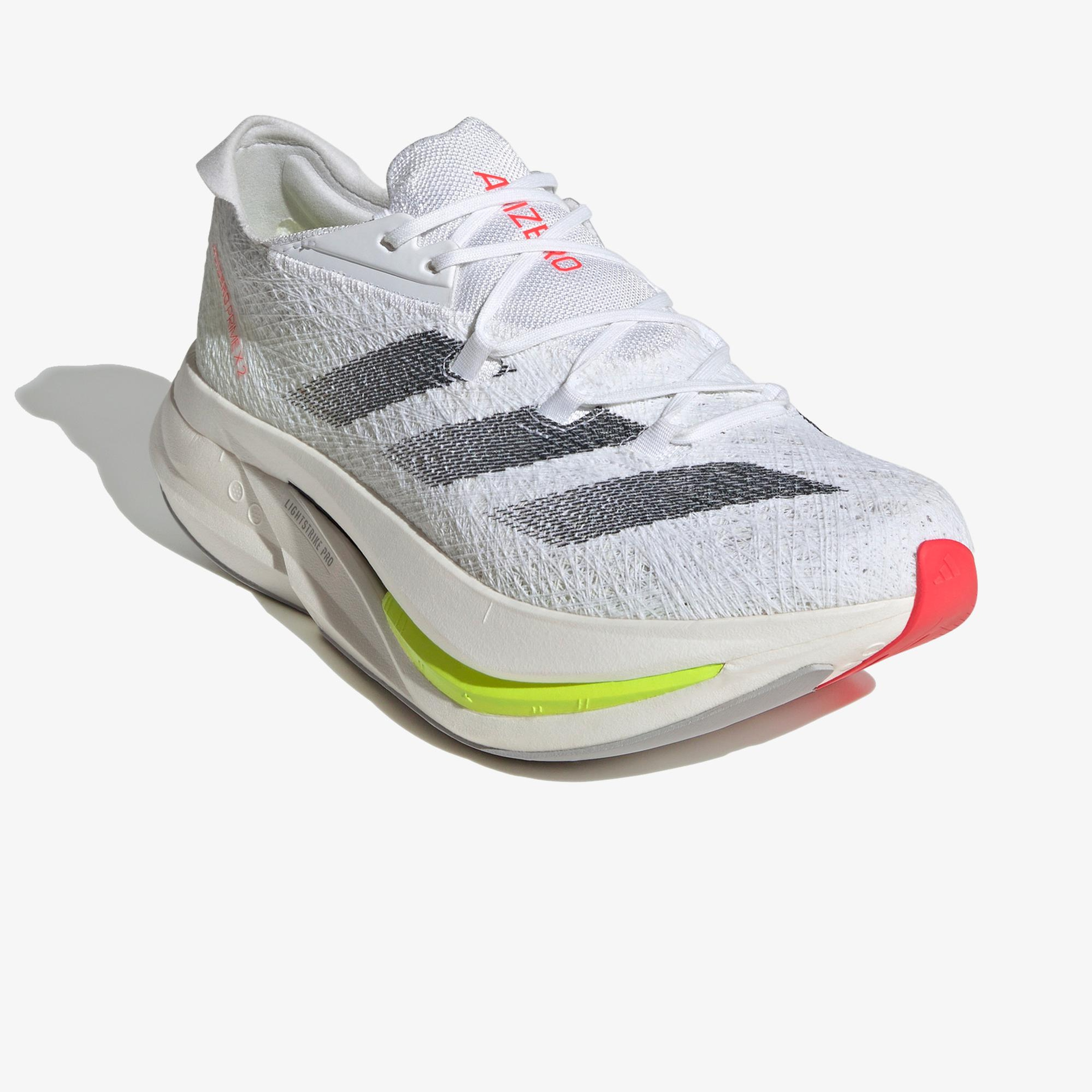 adidas Adizero Prime X 2.0 Strung Unisex Beyaz Koşu Ayakkabısı