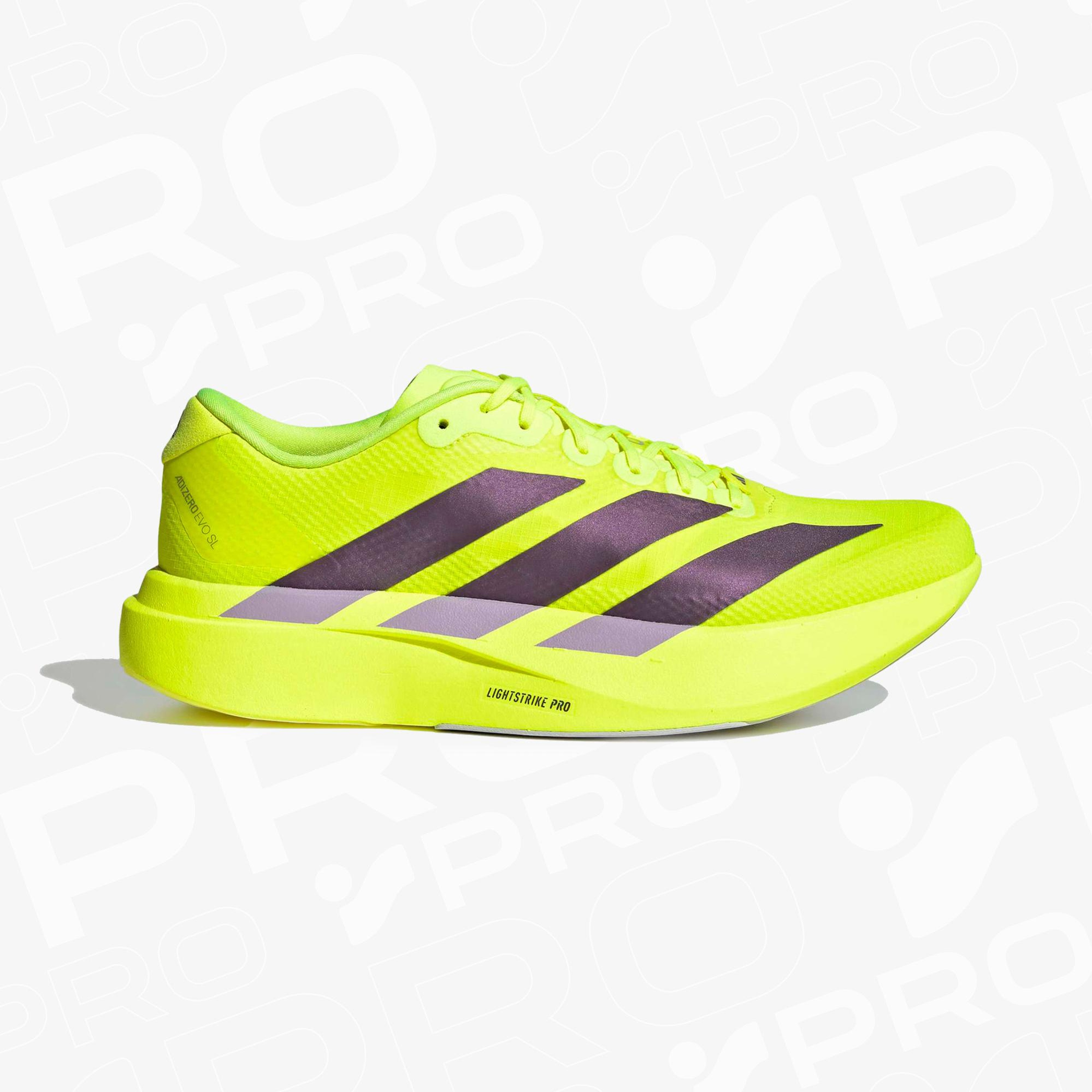 adidas Adizero Evo Sl Erkek Sarı Koşu Ayakkabısı