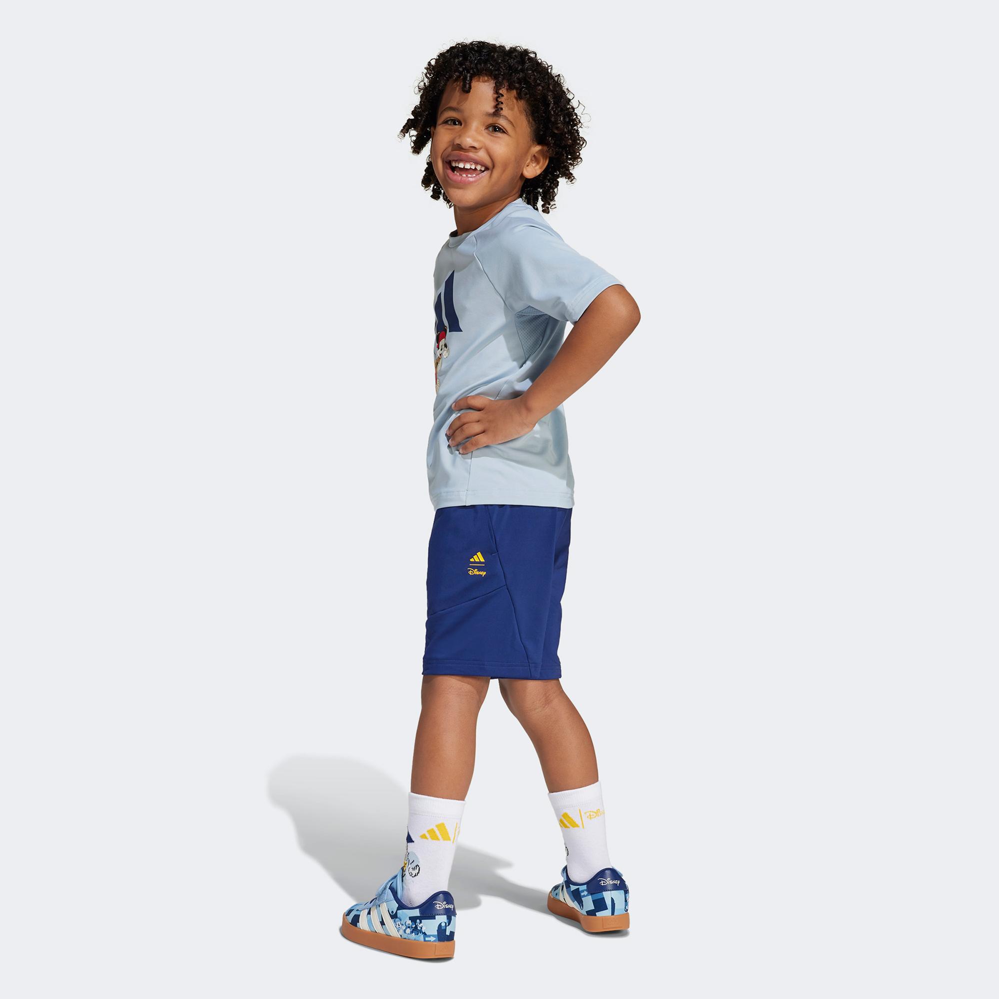 adidas Disney Mickey Mouse Çocuk Mavi Şort Takım