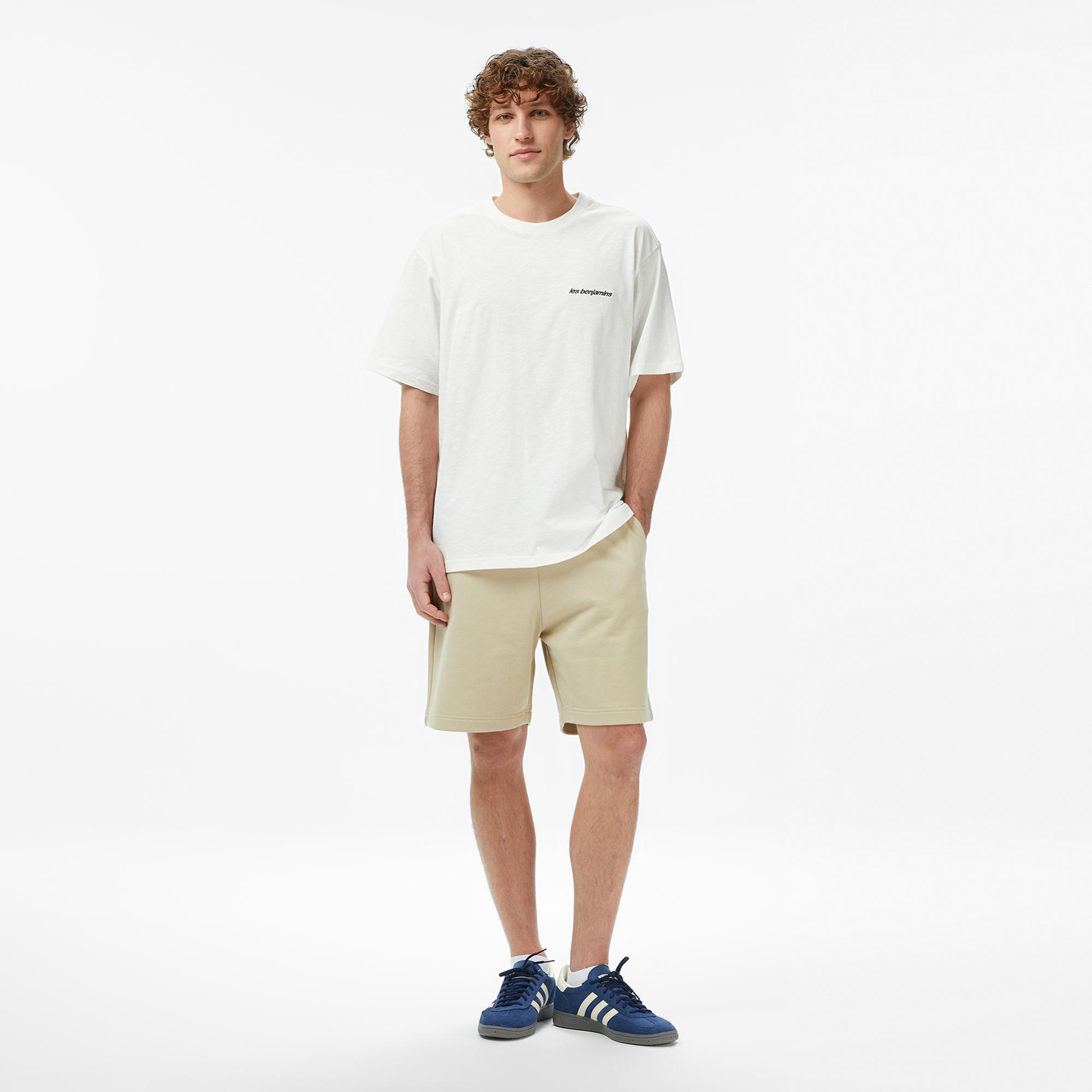 Les Benjamins Essentials 308 Erkek Beyaz T-Shirt