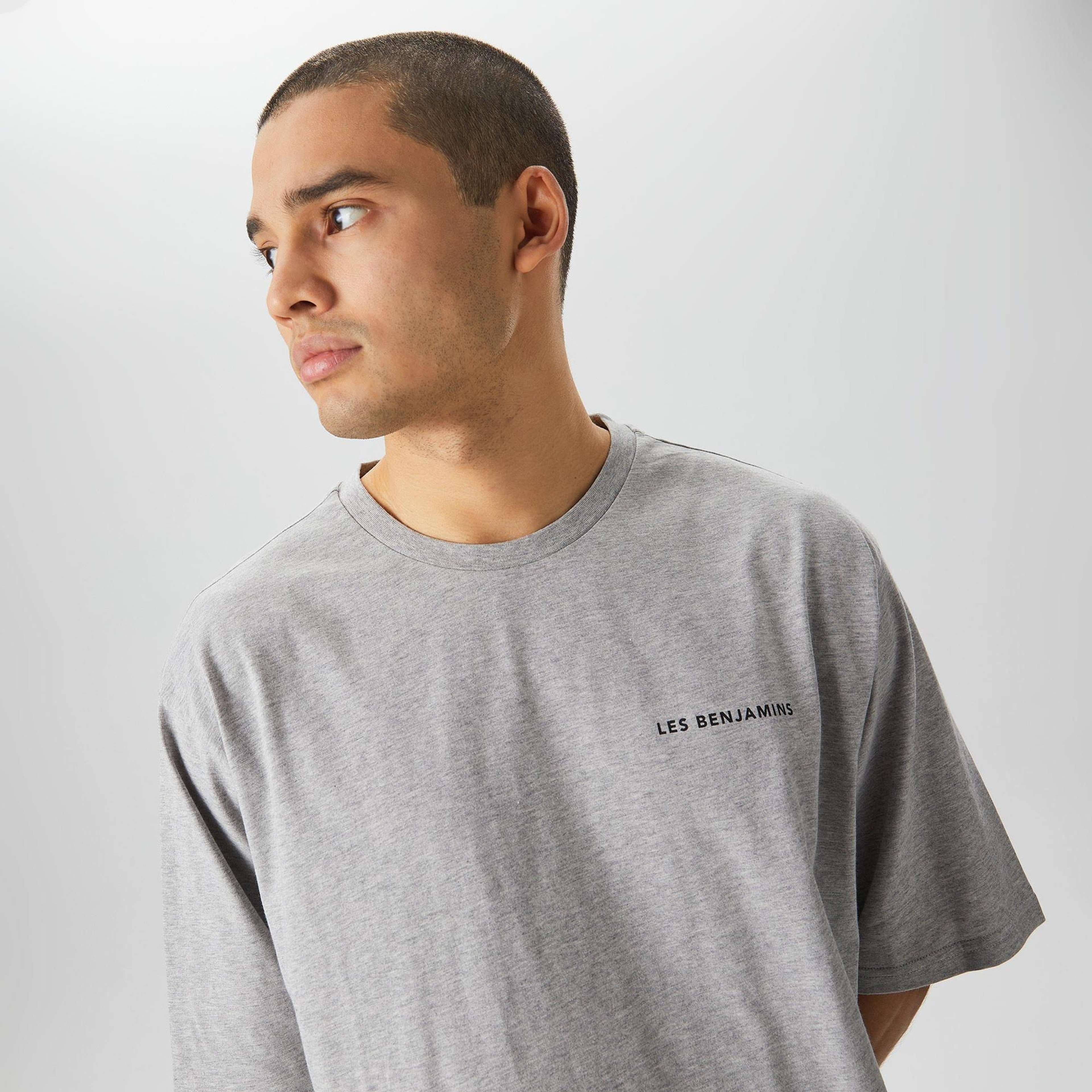 Les Benjamins Core Erkek Gri T-Shirt