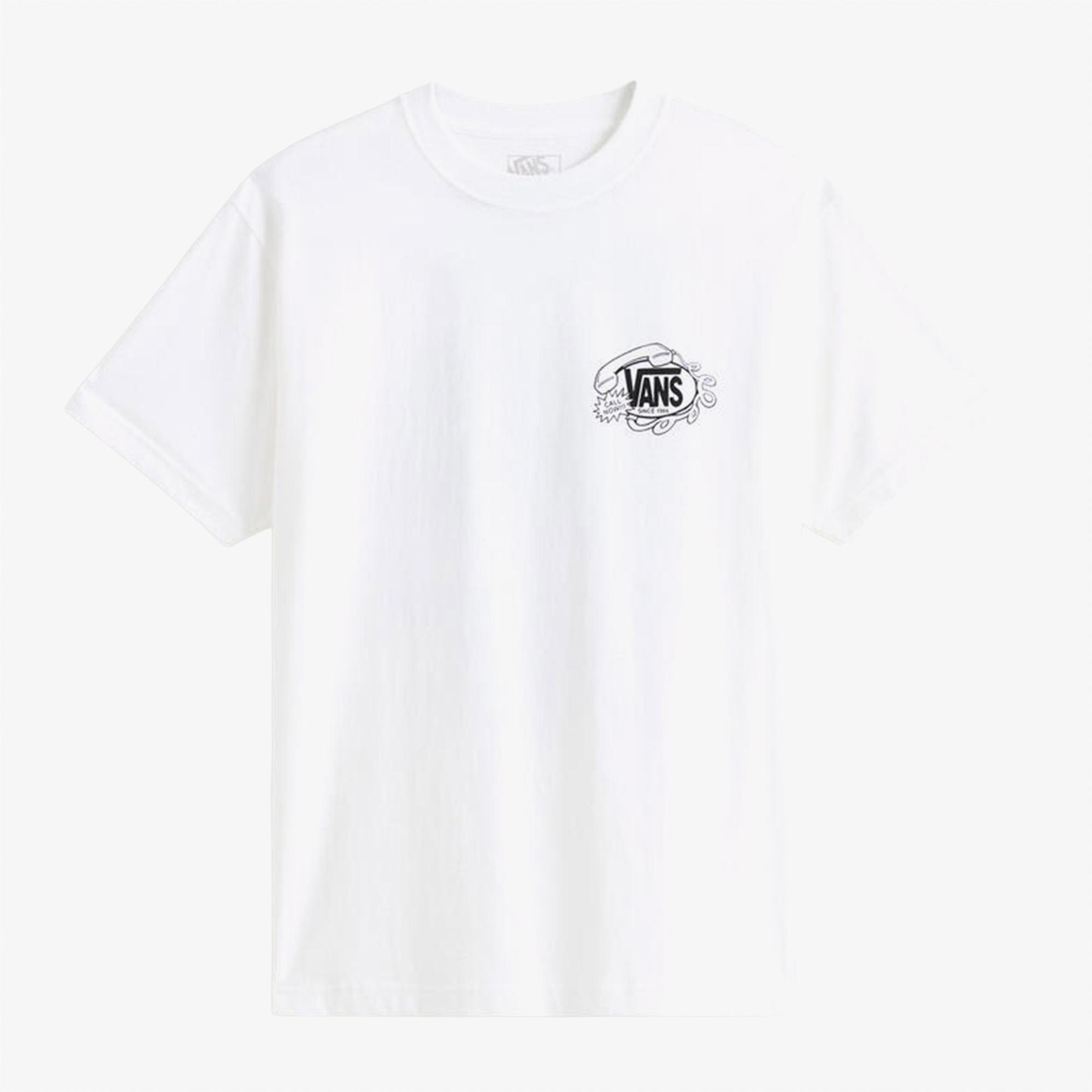 Vans Hot Lines Erkek Beyaz T-Shirt
