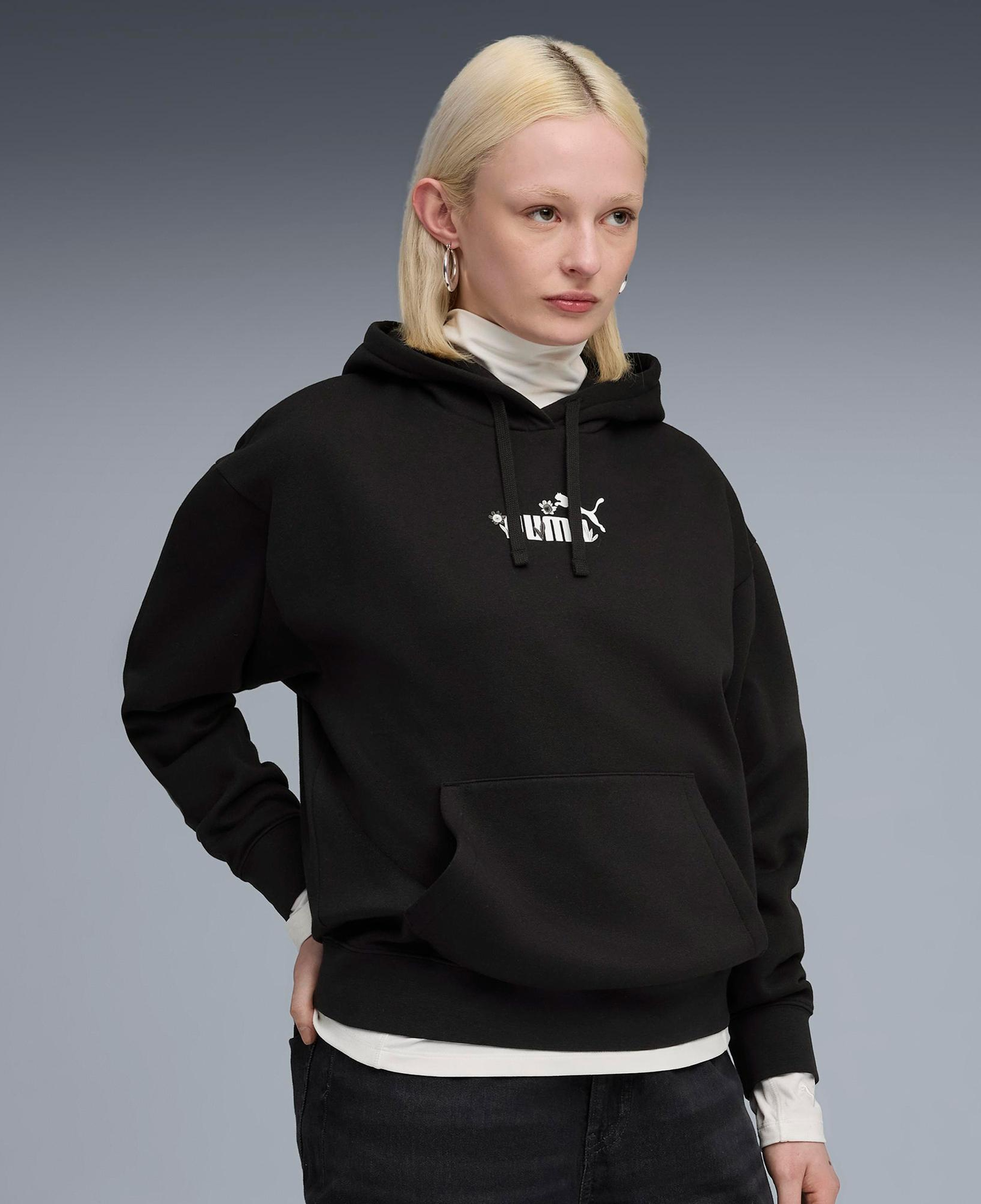 Puma Essential NATURE 2.0 Kadın Siyah Sweatshirt