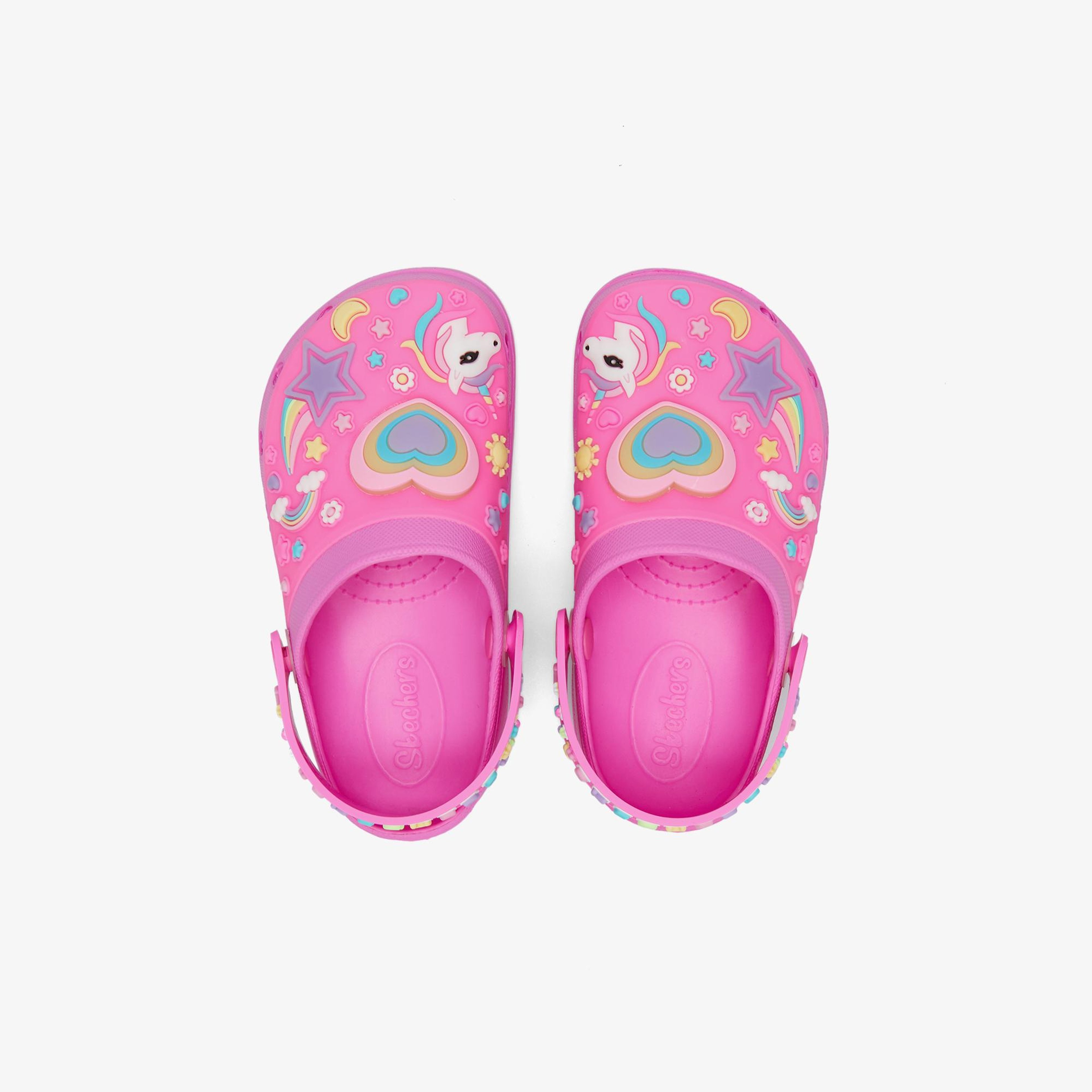 Skechers Heat Charmer Bebek Pembe Işıklı Sandalet