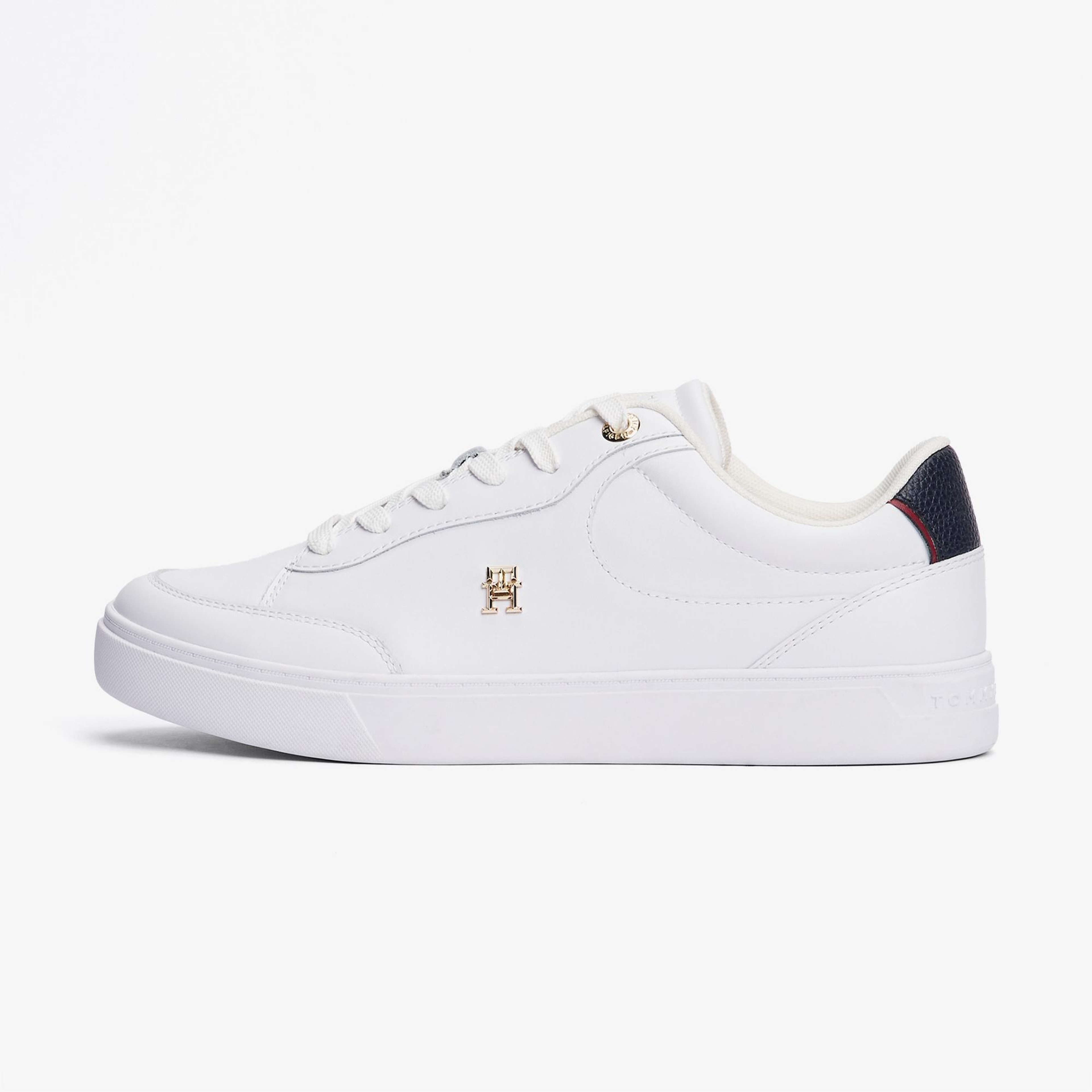 Tommy Hilfiger Essential Chic Court Rwb Kadın Beyaz Spor Ayakkabı