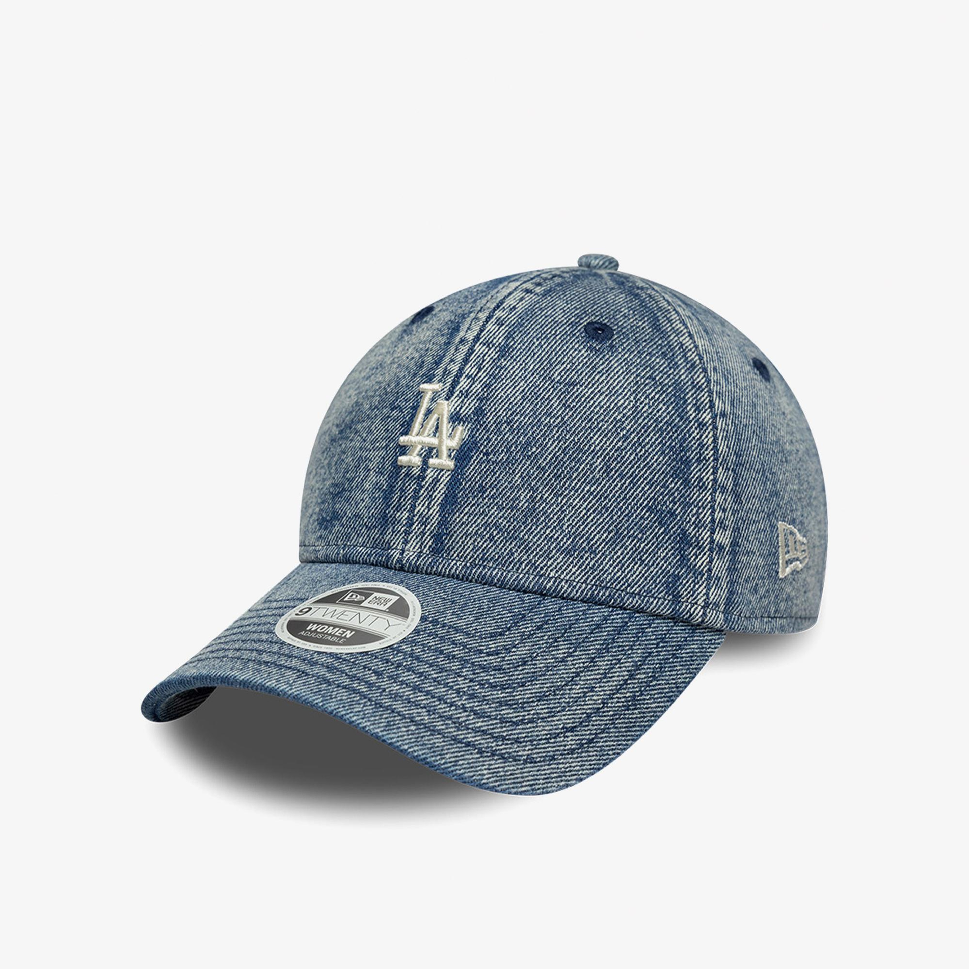New Era LA Dodgers Denim 9Twenty Kadın Mavi Şapka