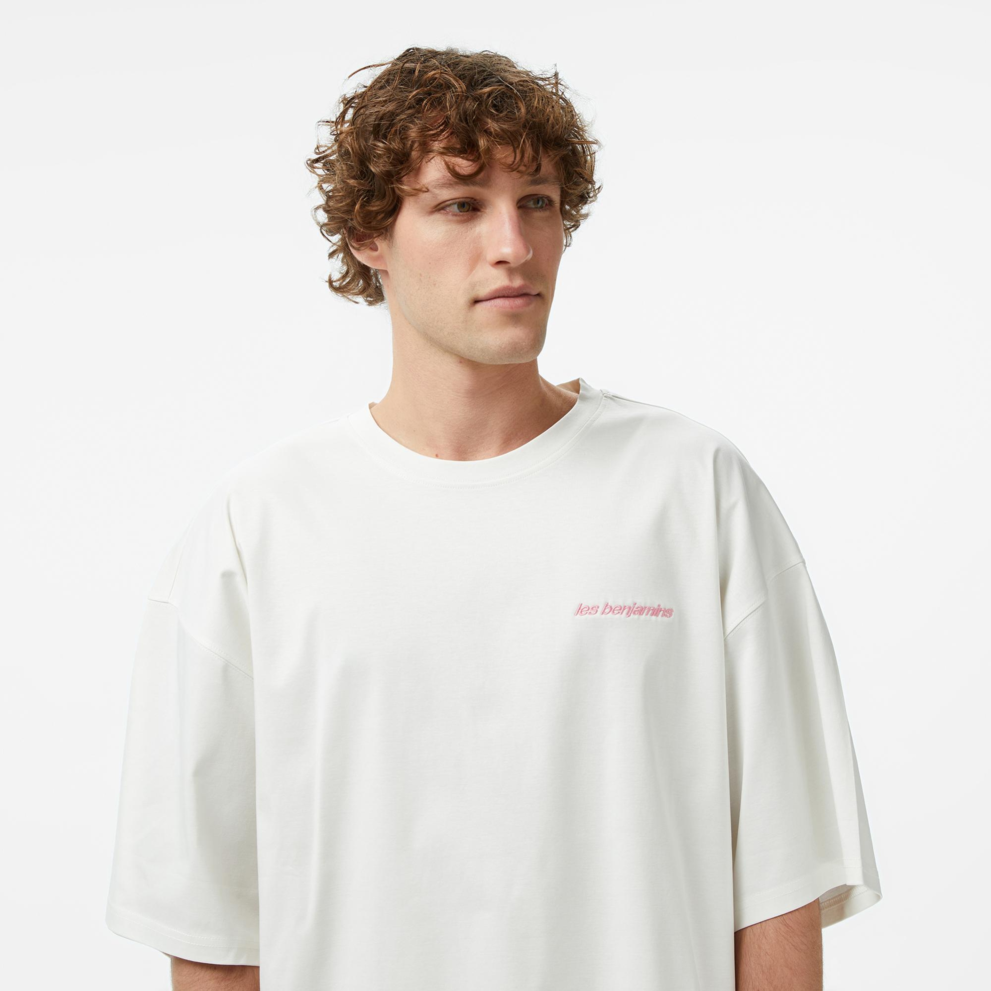 Les Benjamins Essentials 302 Erkek Beyaz T-Shirt