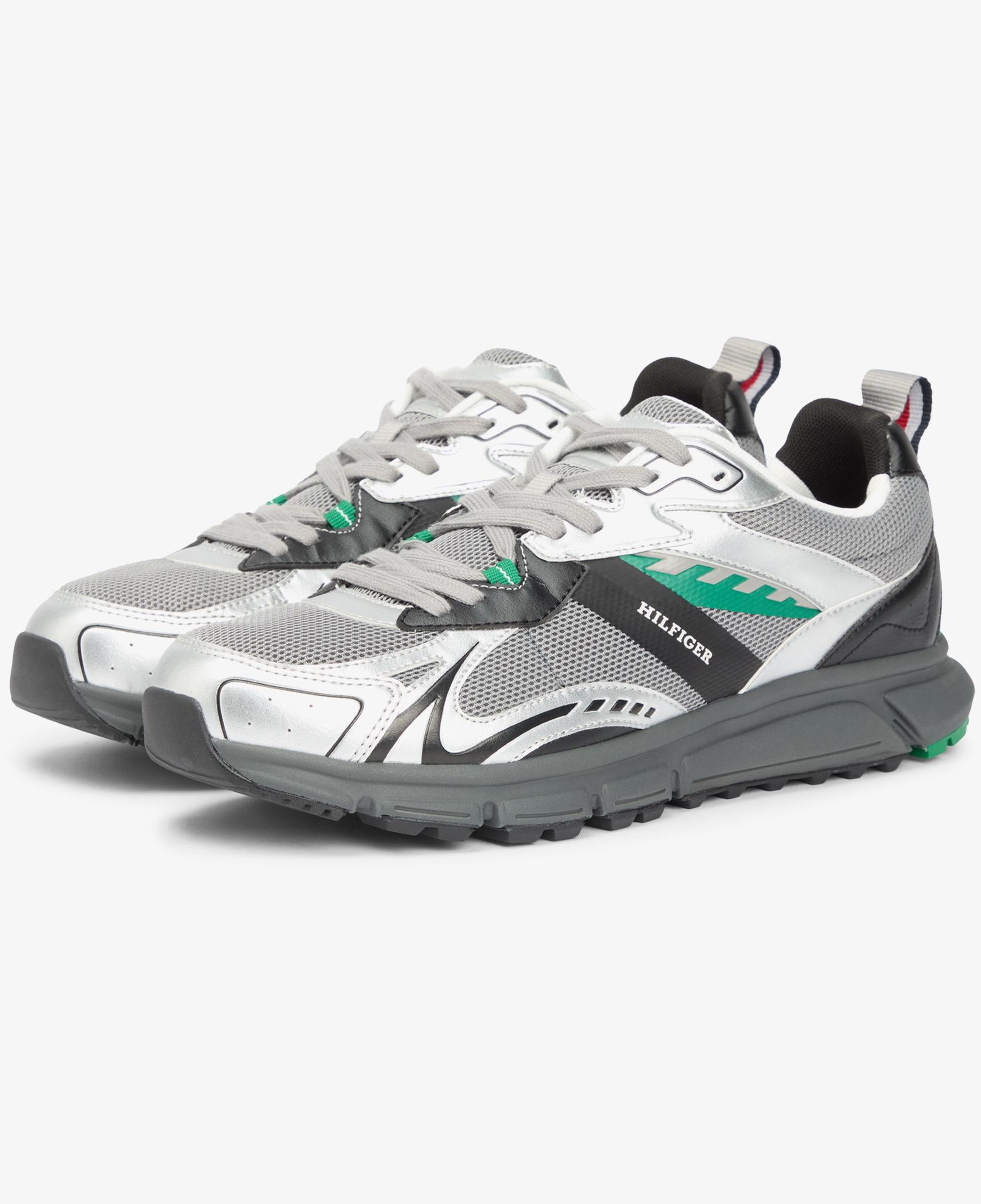 Tommy Hilfiger Tech Mix Erkek Gri Spor Ayakkabı
