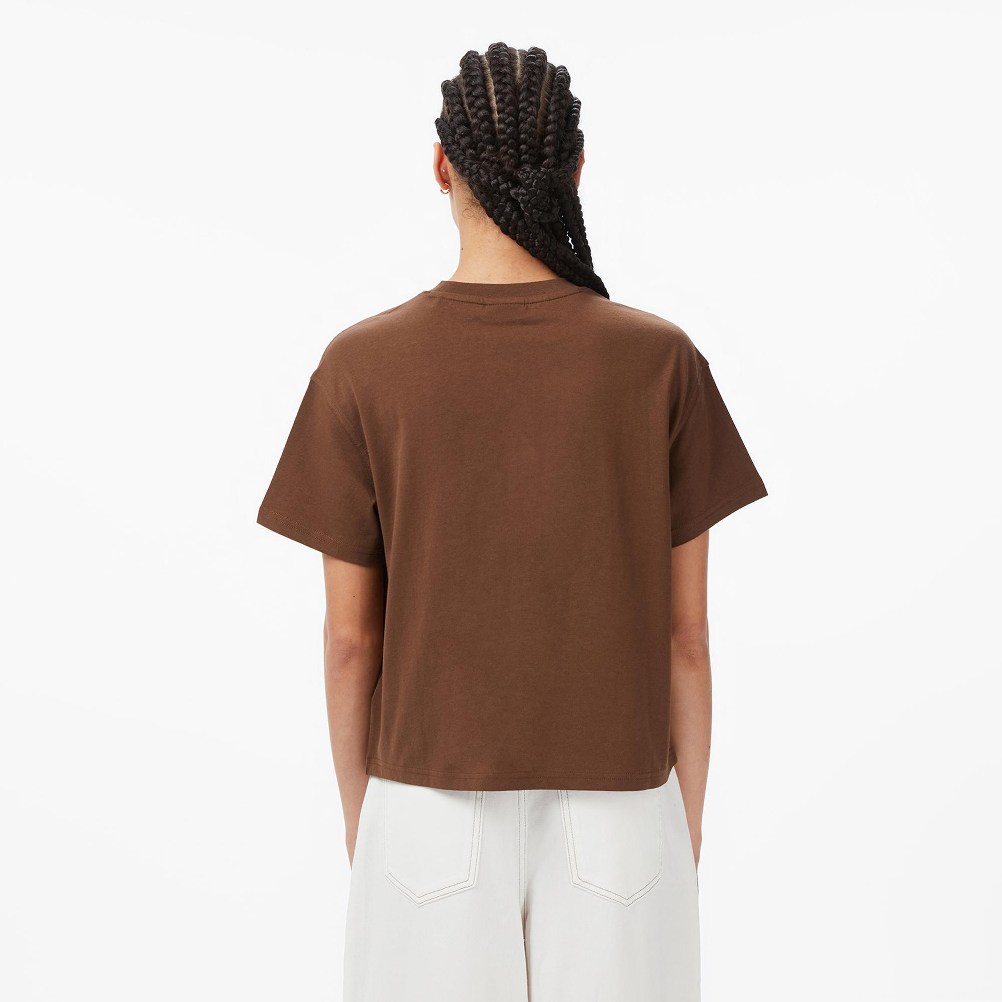 Dickies Oakport Boxy Kadın Kahverengi T-Shirt