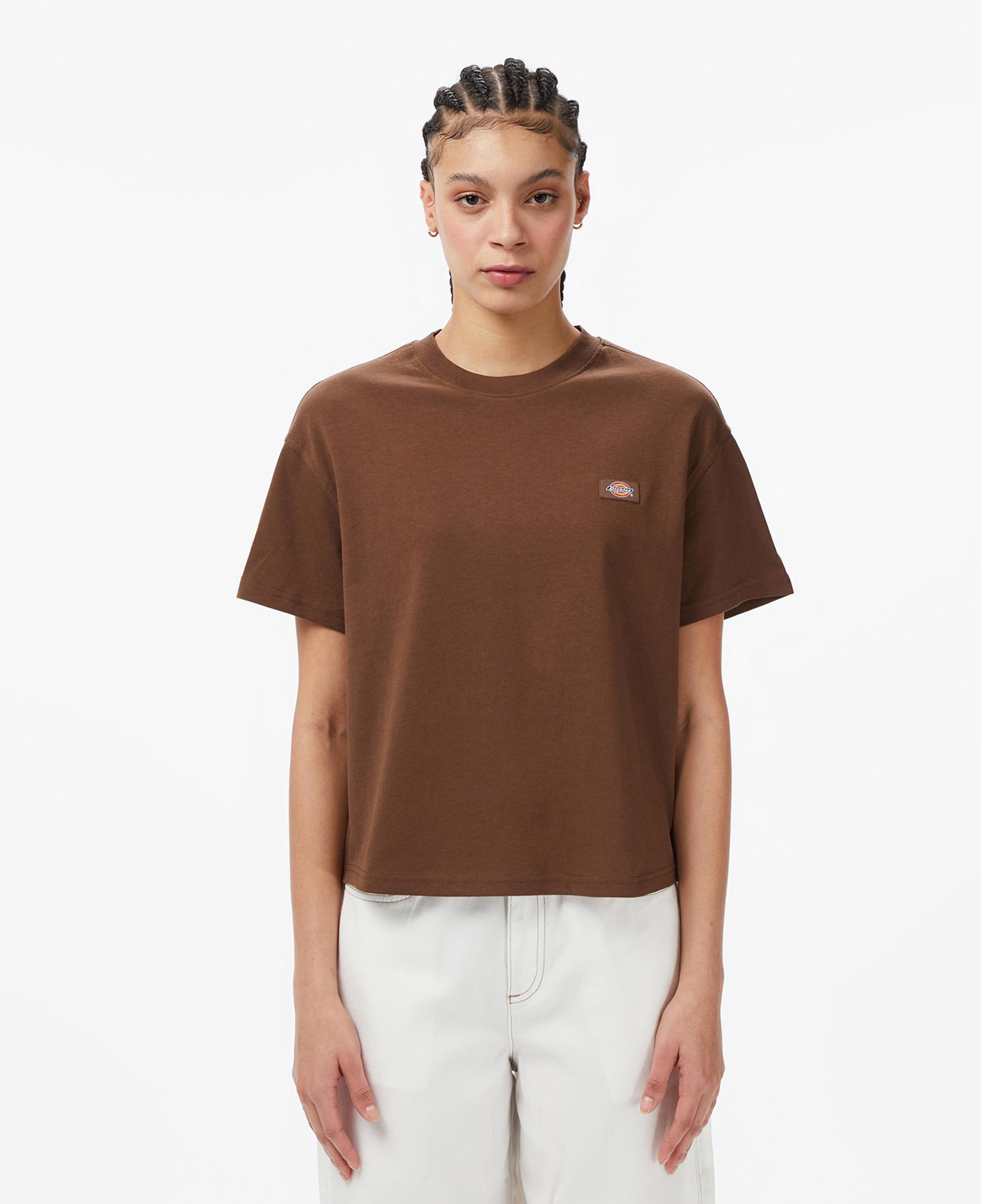 Dickies Oakport Boxy Kadın Kahverengi T-Shirt