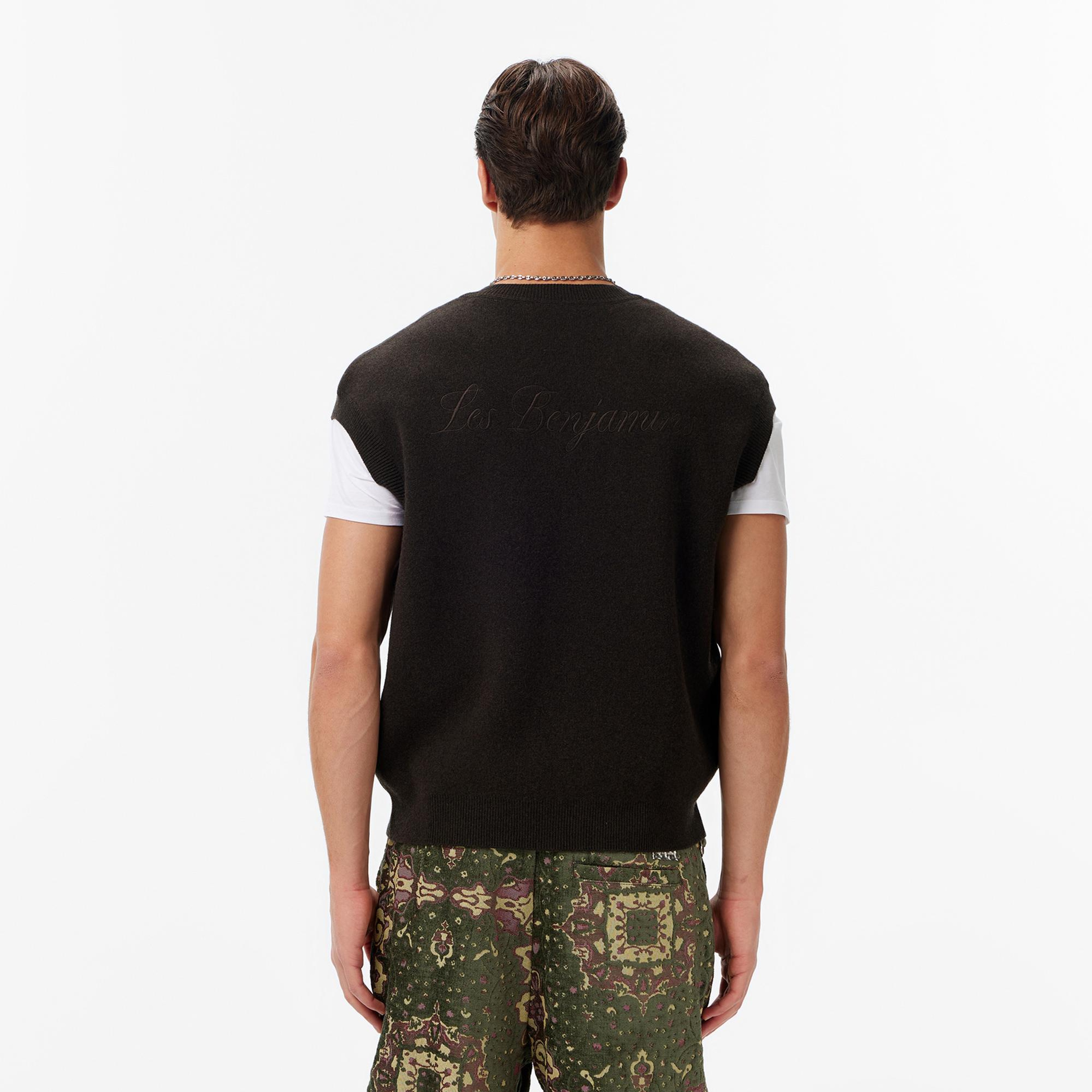 Les Benjamins Regular Fit Erkek Kahverengi Süveter