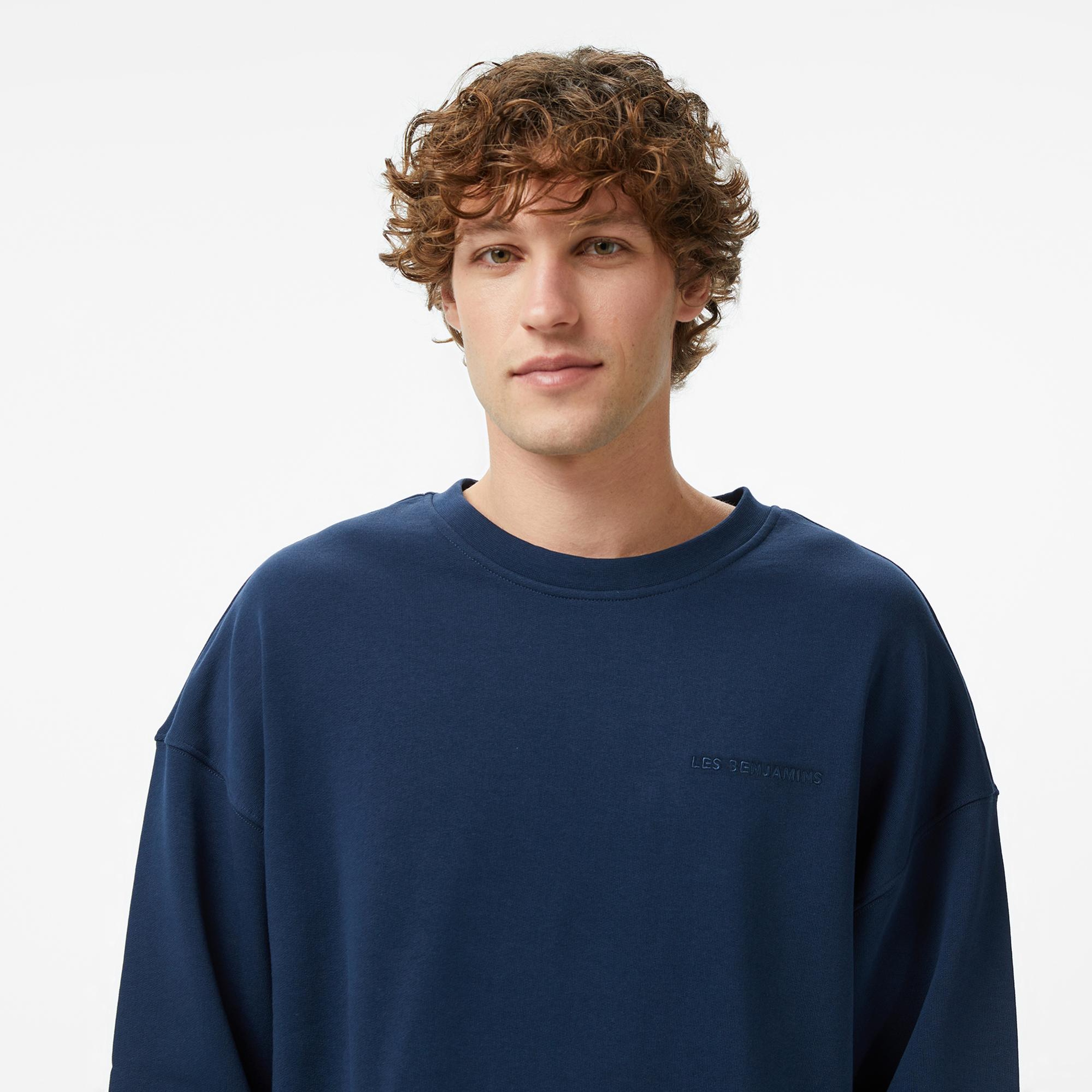 Les Benjamins Essentials 309 Erkek lacivert Sweatshirt