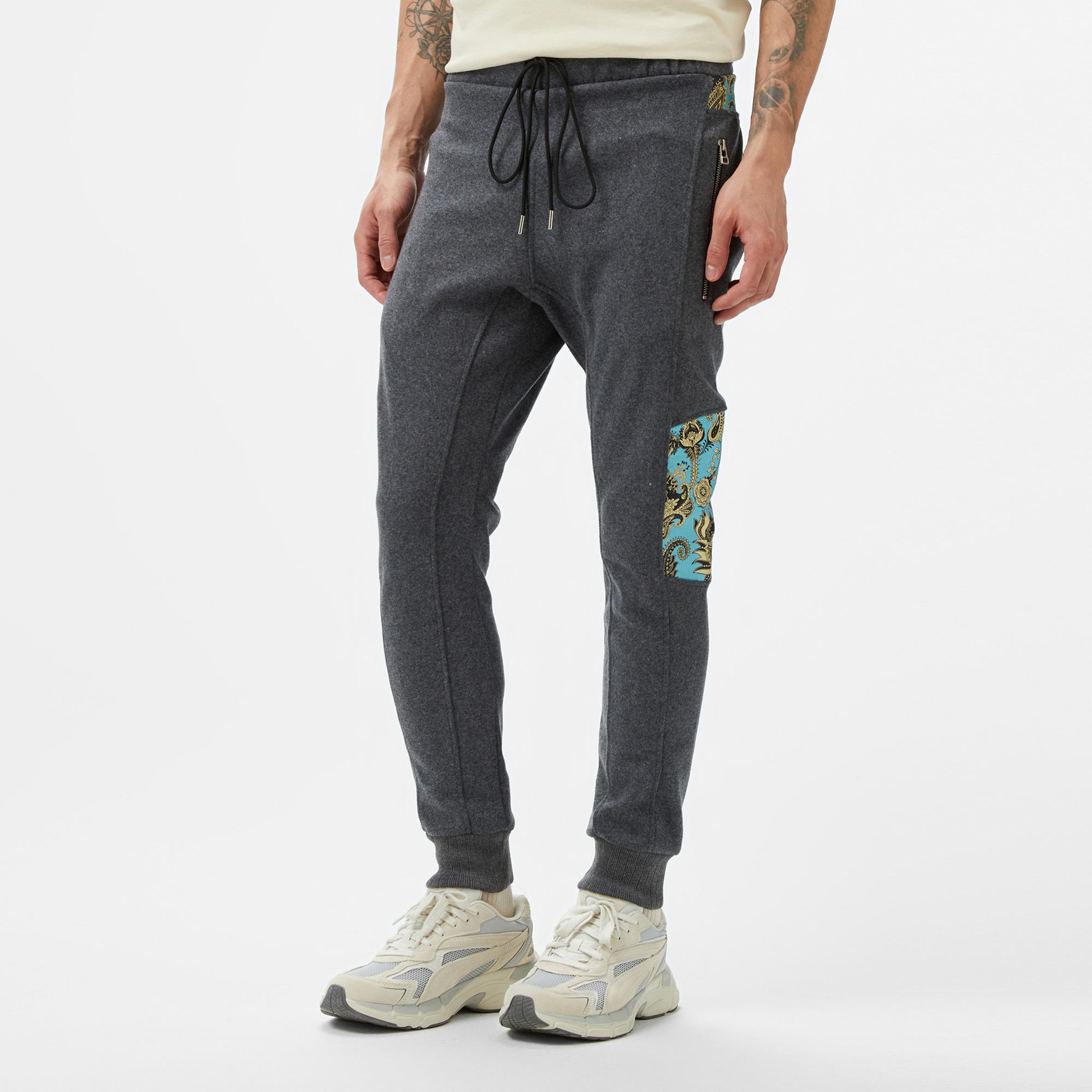 Story Of Angels Soa Blue Paisley Dream Slim  Erkek Gri Pantolon