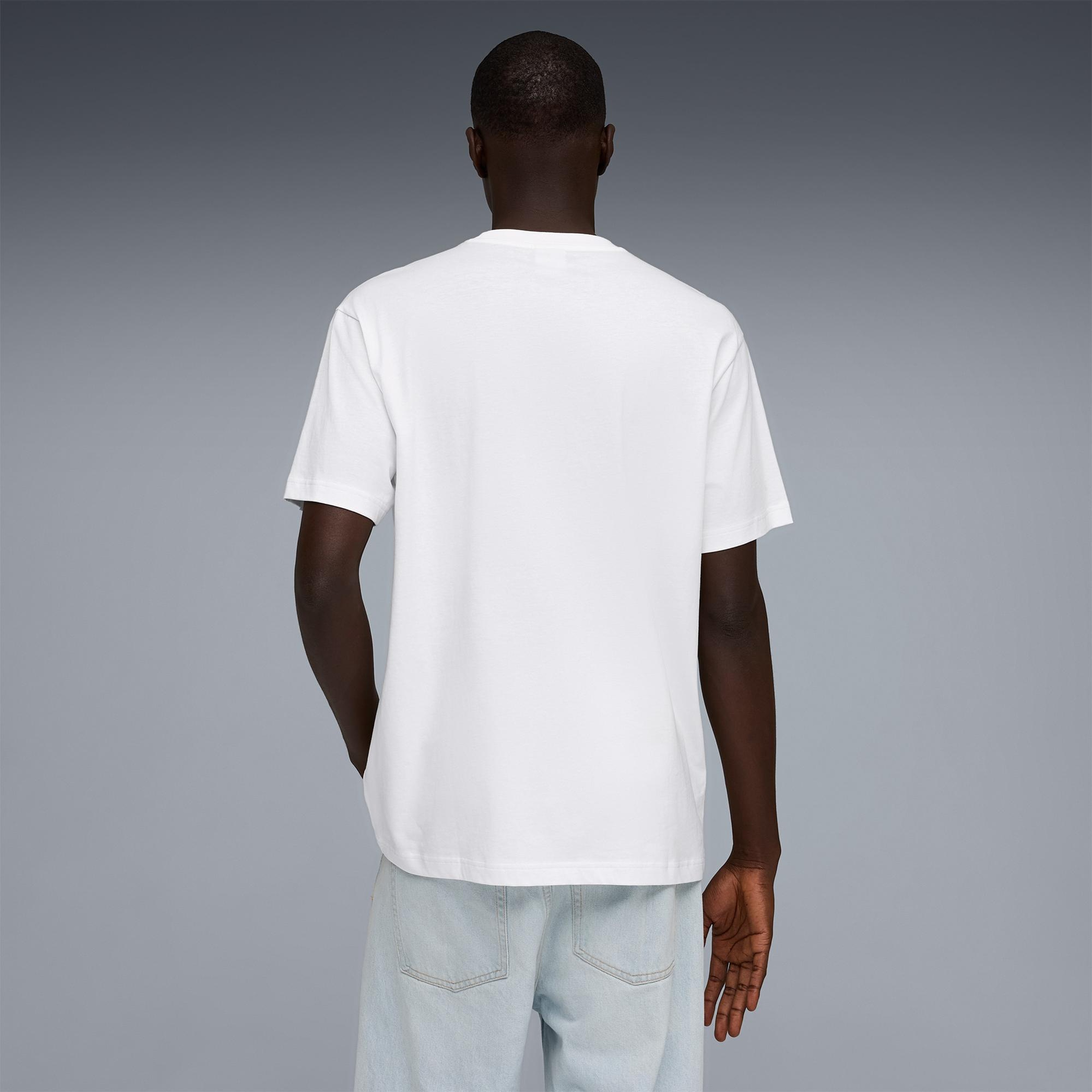 Puma Graphic  Erkek Beyaz T-Shirt