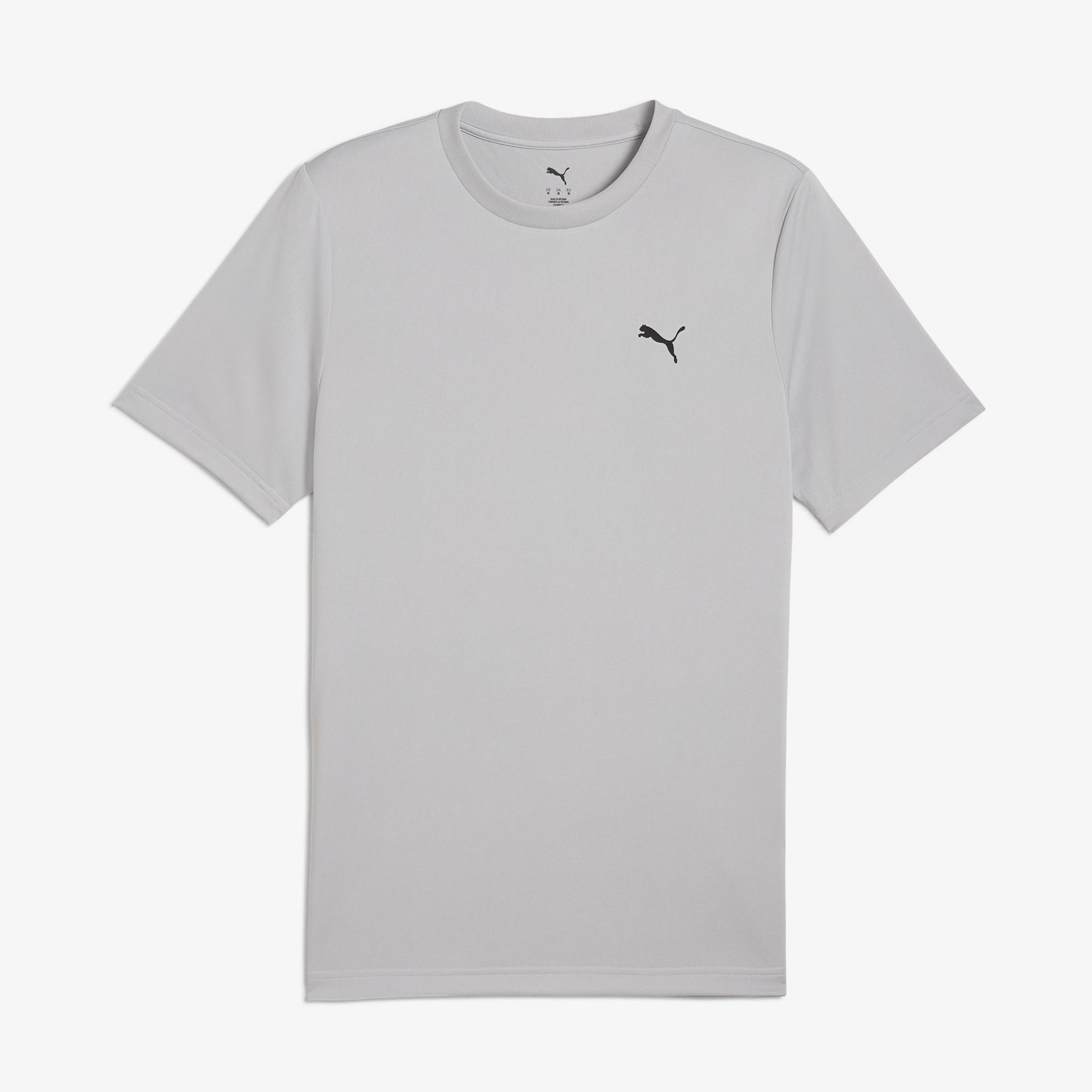 Puma Essentials Small Logo Poly  Erkek Gri T-Shirt